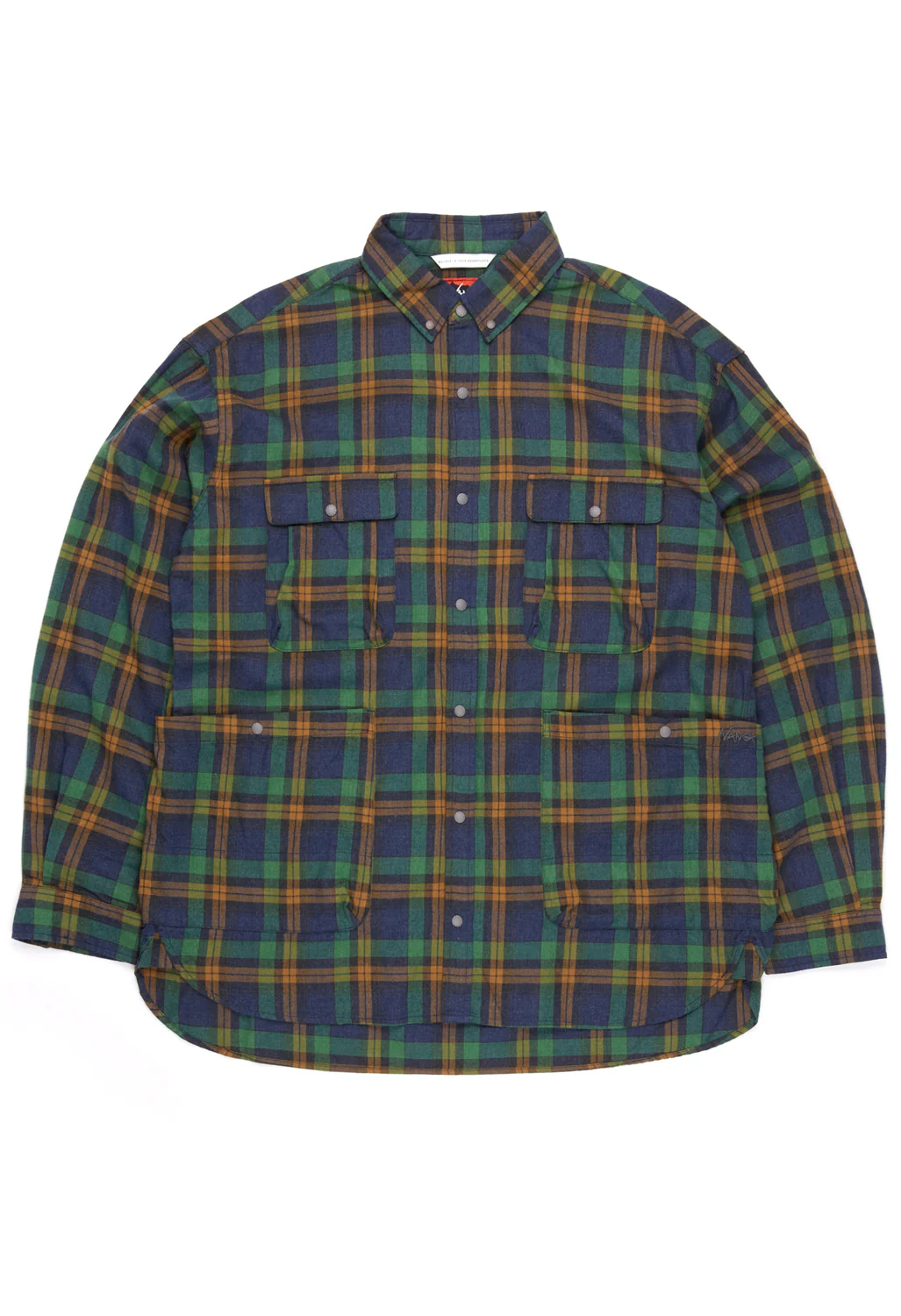 Nanga Men's Fade Plaid Camp Shirt - Yellow