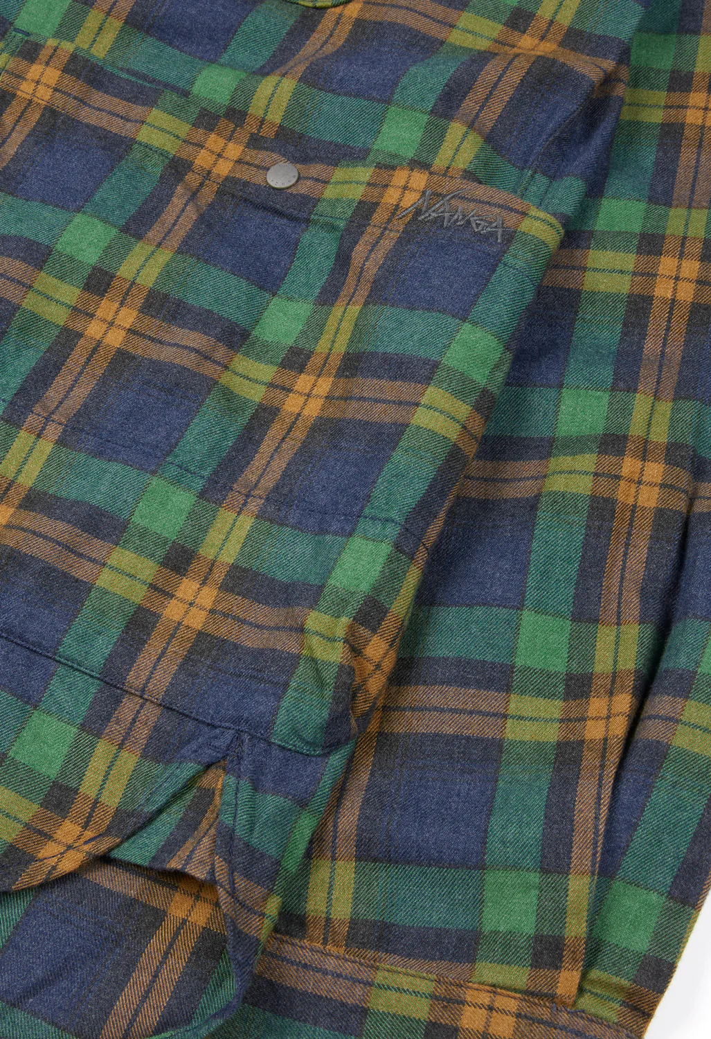 Nanga Men's Fade Plaid Camp Shirt - Yellow - Image 4