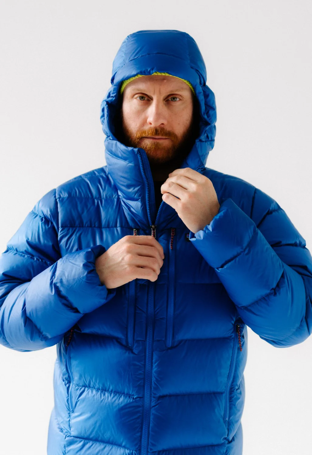 Patagonia Men's Fitz Roy Down Hoody - Endless Blue - Image 11