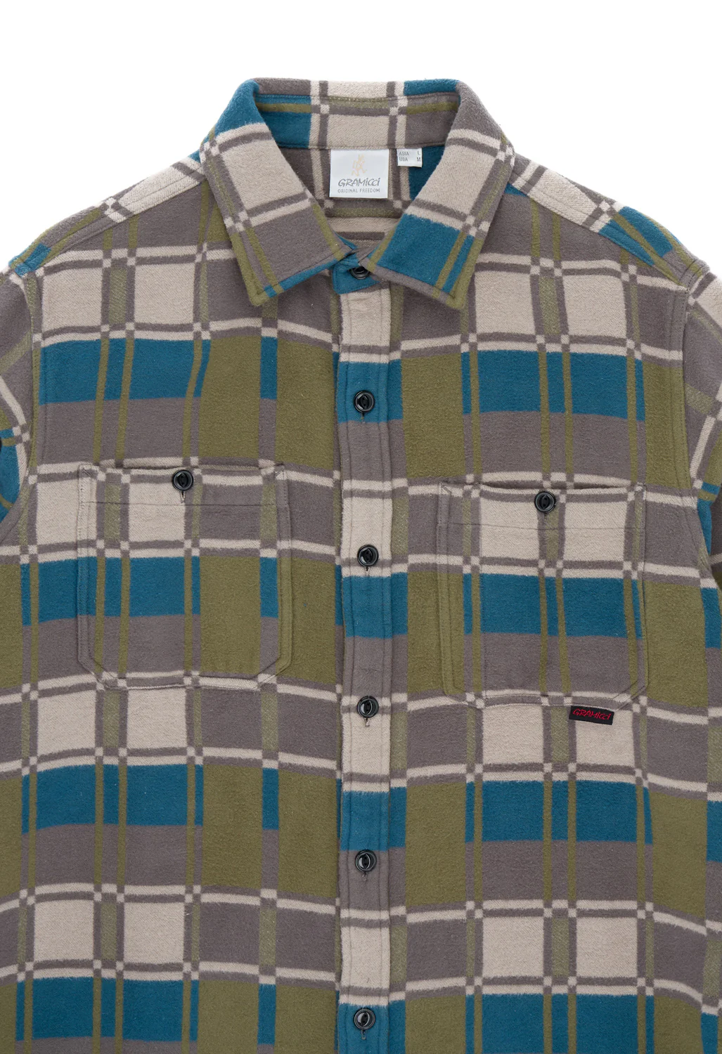 Gramicci Men's Flannel Anthony Shirt - Silver Check - Image 3