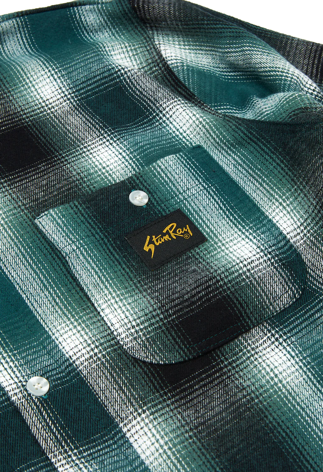 Stan Ray Men's Flannel Shirt - Pine Green Plaid - Image 5