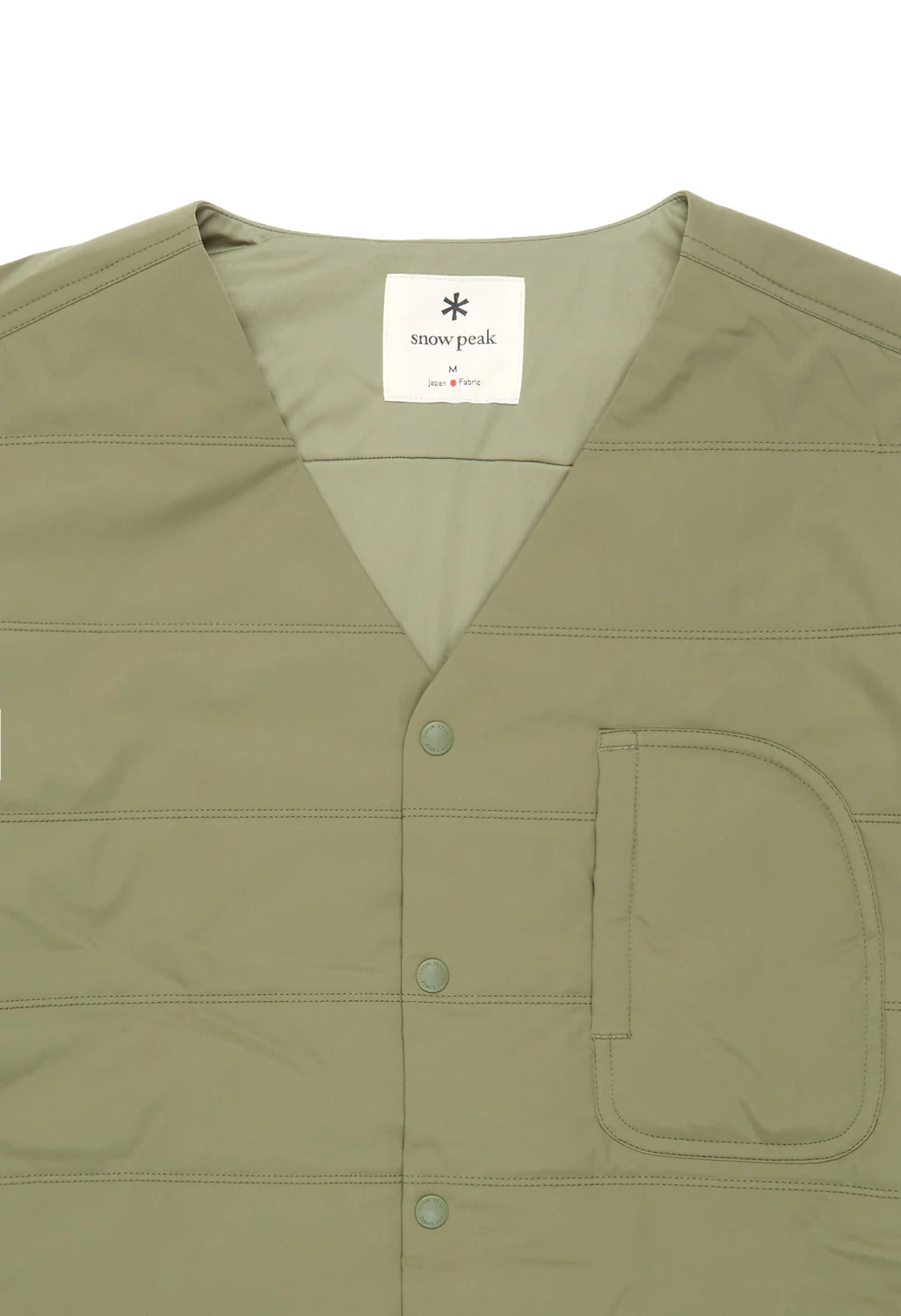 Snow Peak Men's Flexible Insulated Cardigan - Olive - Image 3