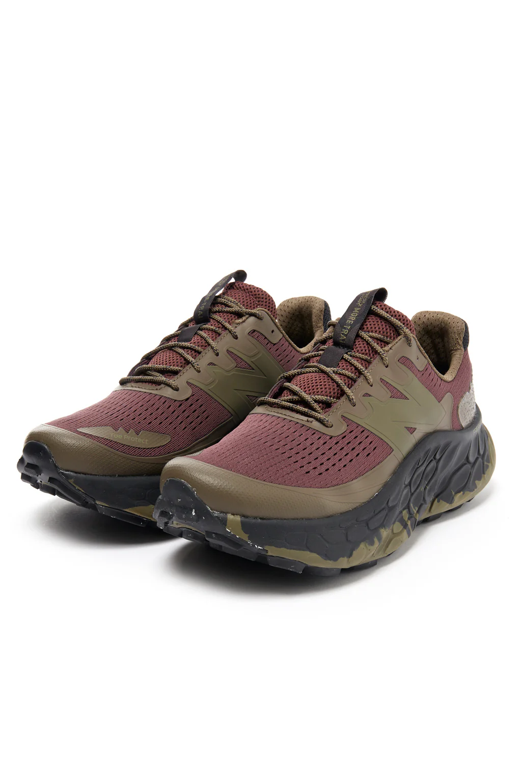 New Balance Men's Fresh Foam X More Trail V3 Trainers - Licorice / Dark Camo - Image 3