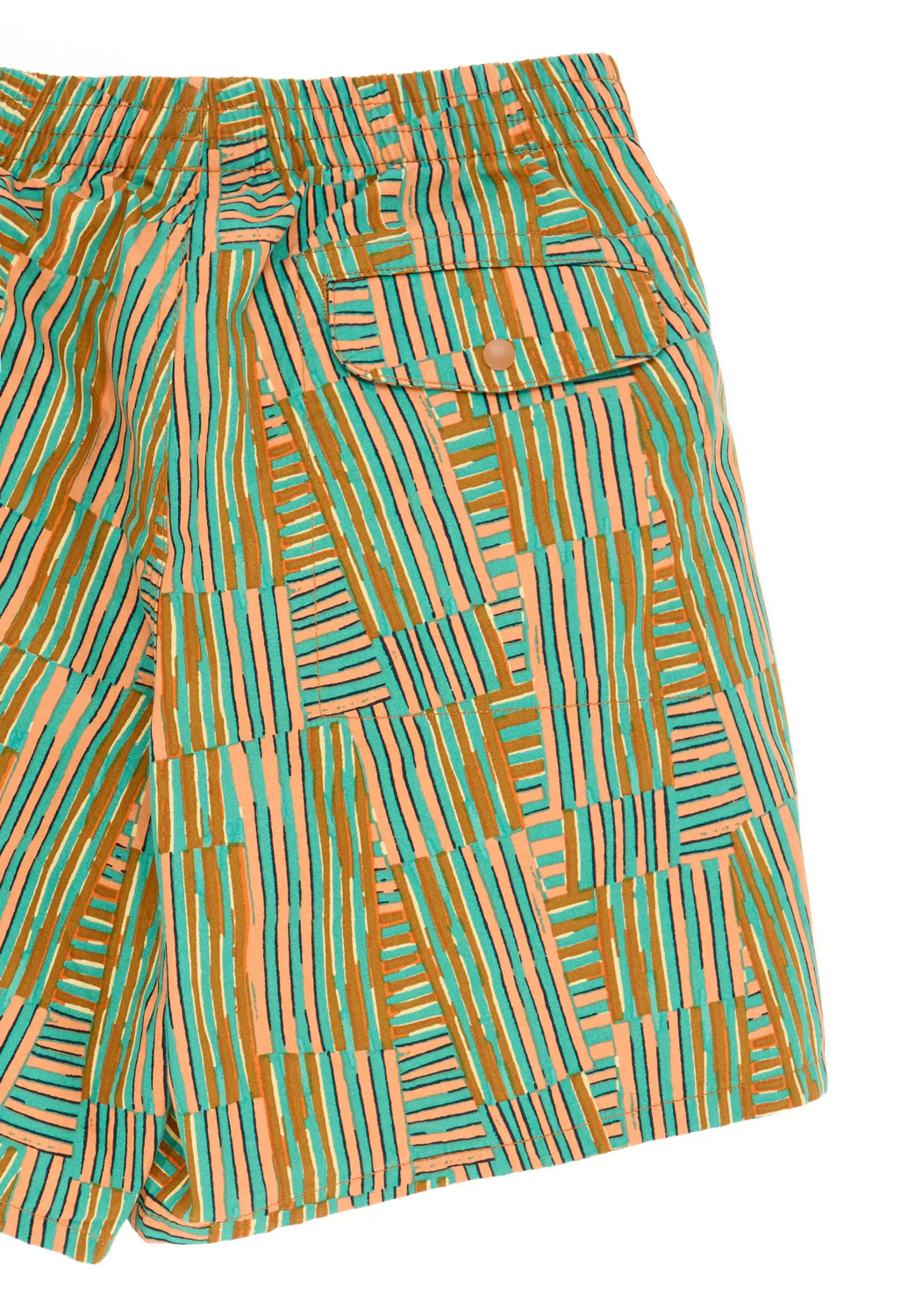 Patagonia Men's Funhoggers Shorts - Quilty Fitz: Heartleaf Green - Image 4