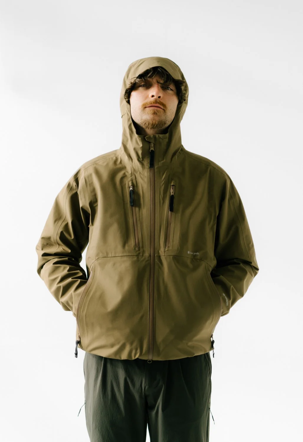 Snow Peak Men's GORE-TEX Rain Jacket - Coyote - Image 11