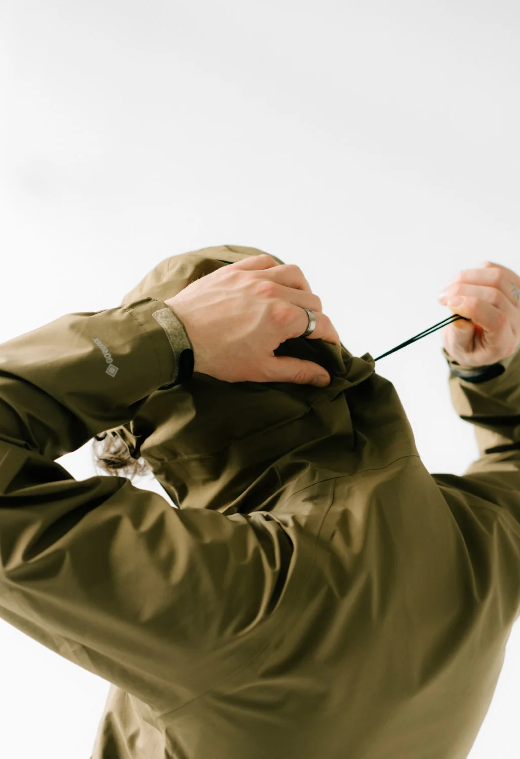 Snow Peak Men's GORE-TEX Rain Jacket - Coyote - Image 9