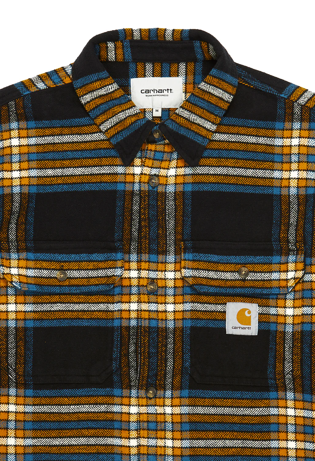 Carhartt WIP Men's Hawkins Shirt - Hawkins Check / Black / Prussian Blue - Image 3