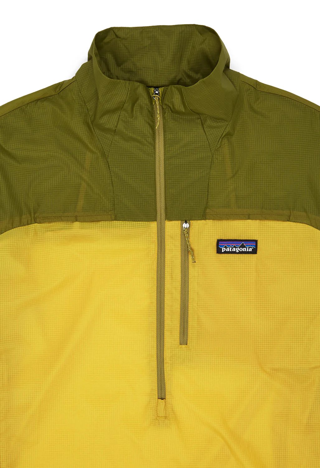 Patagonia Men's Houdini Stash Half Zip Pullover - Bundle Green / Graze Green - Image 3