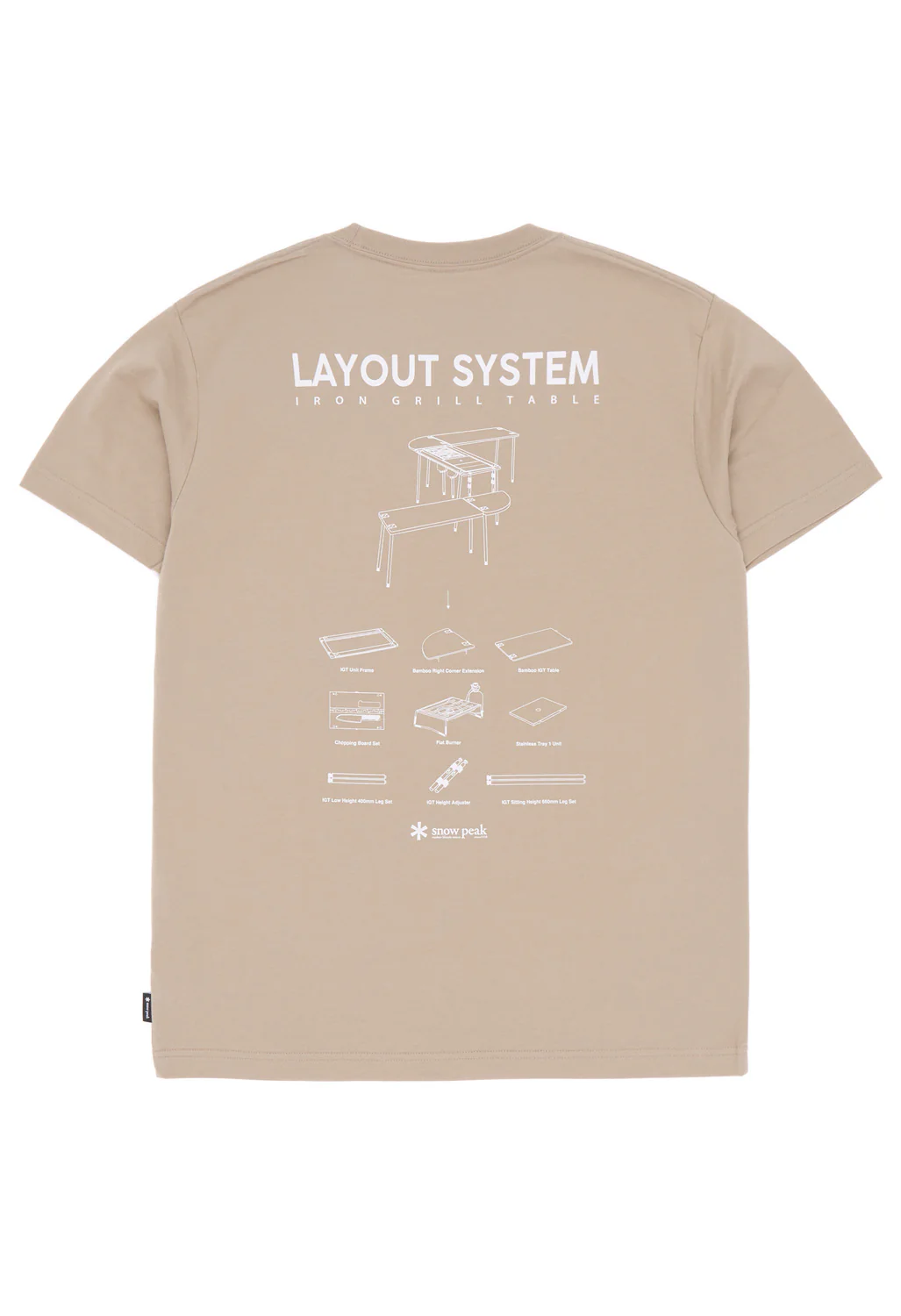 Snow Peak Men's IGT T Shirt - Beige