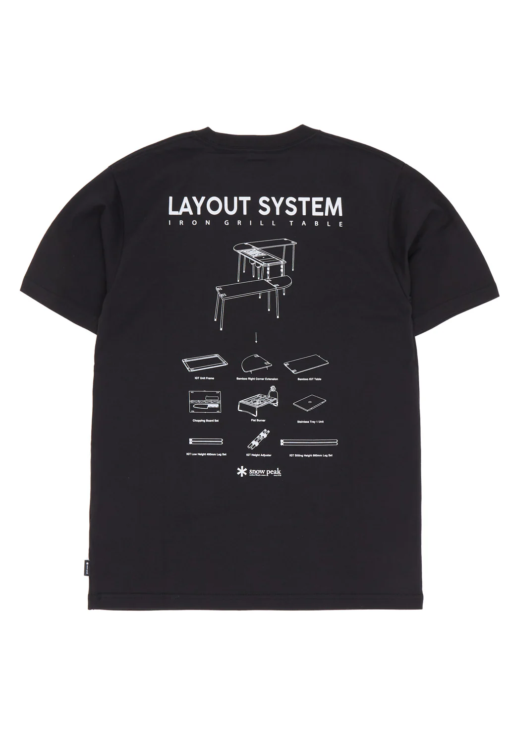Snow Peak Men's IGT T Shirt - Black