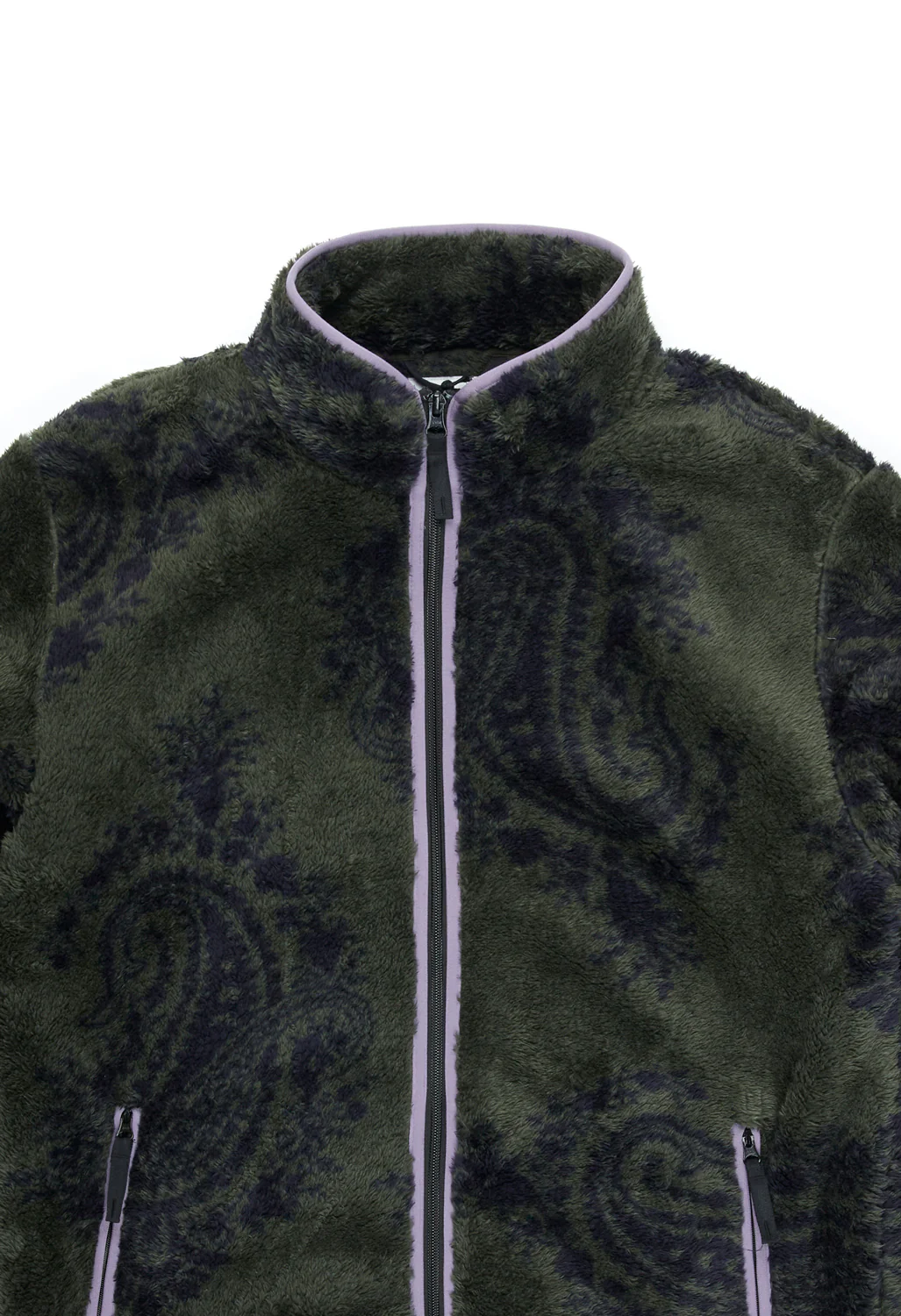 Carhartt WIP Men's Jebson Sweat Jacket - Paisley Big Print / Plant / Glassy Purple - Image 3