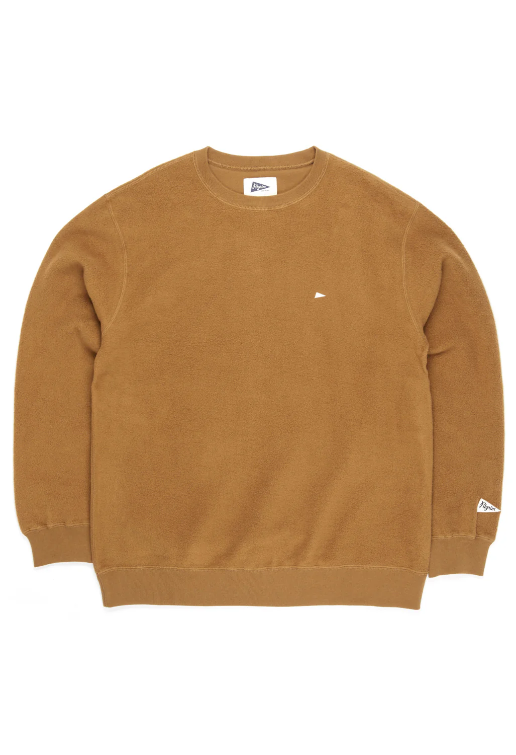 Pilgrim Surf + Supply Men's Kagan Fleece Pennant Crew - Kelp
