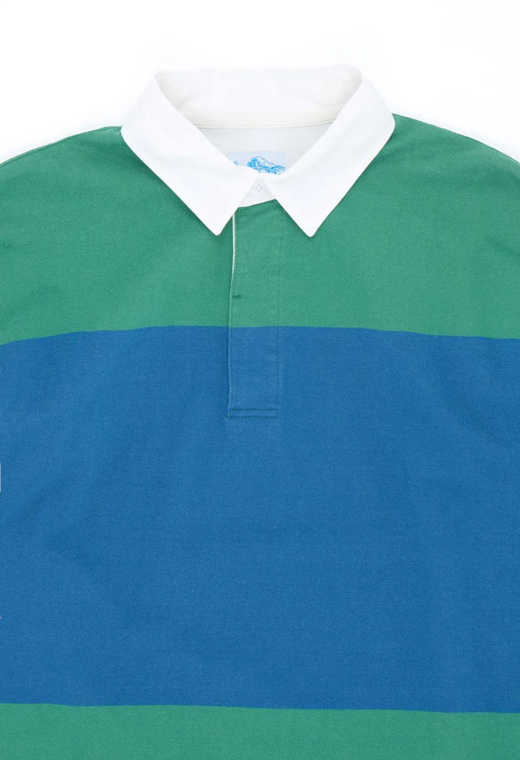 Gramicci Men's Langdon Rugby Shirt - Cerulean / Emerald - Image 3