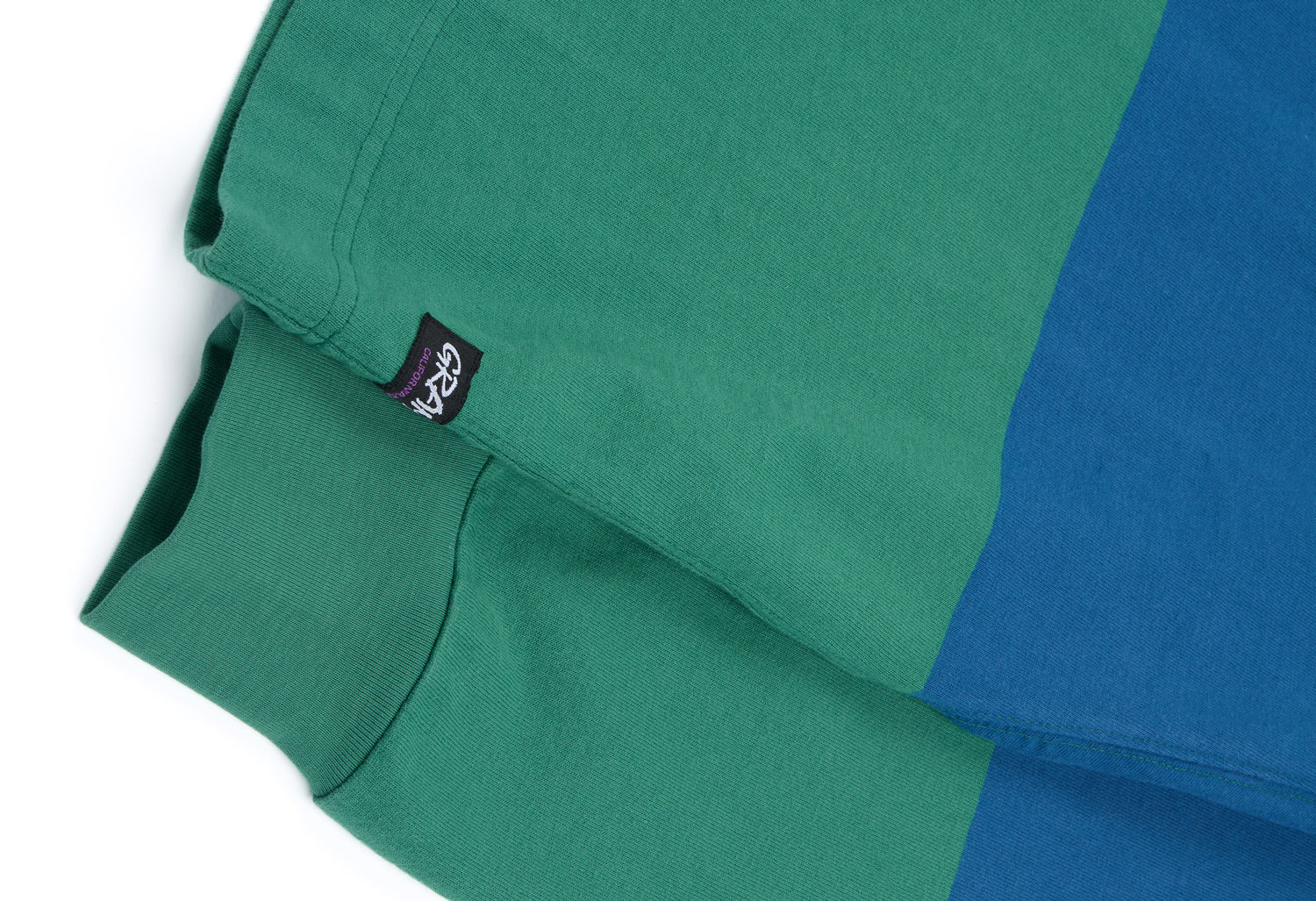 Gramicci Men's Langdon Rugby Shirt - Cerulean / Emerald - Image 4