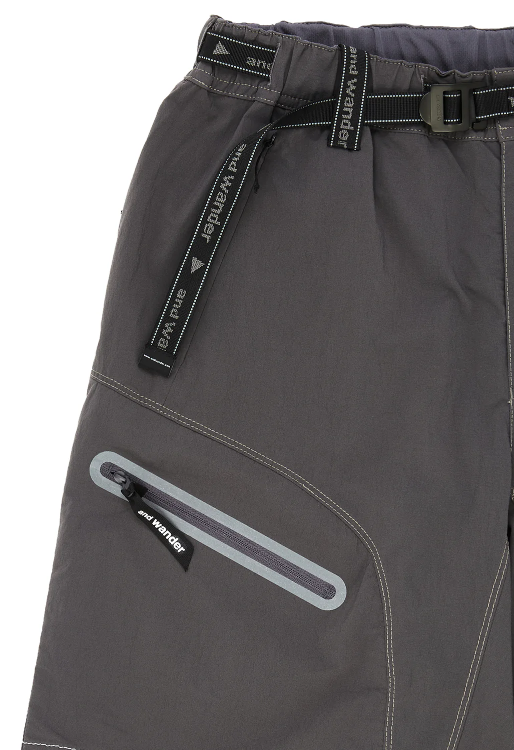 and wander Men's Light Hike Short Pants - Charcoal - Image 3