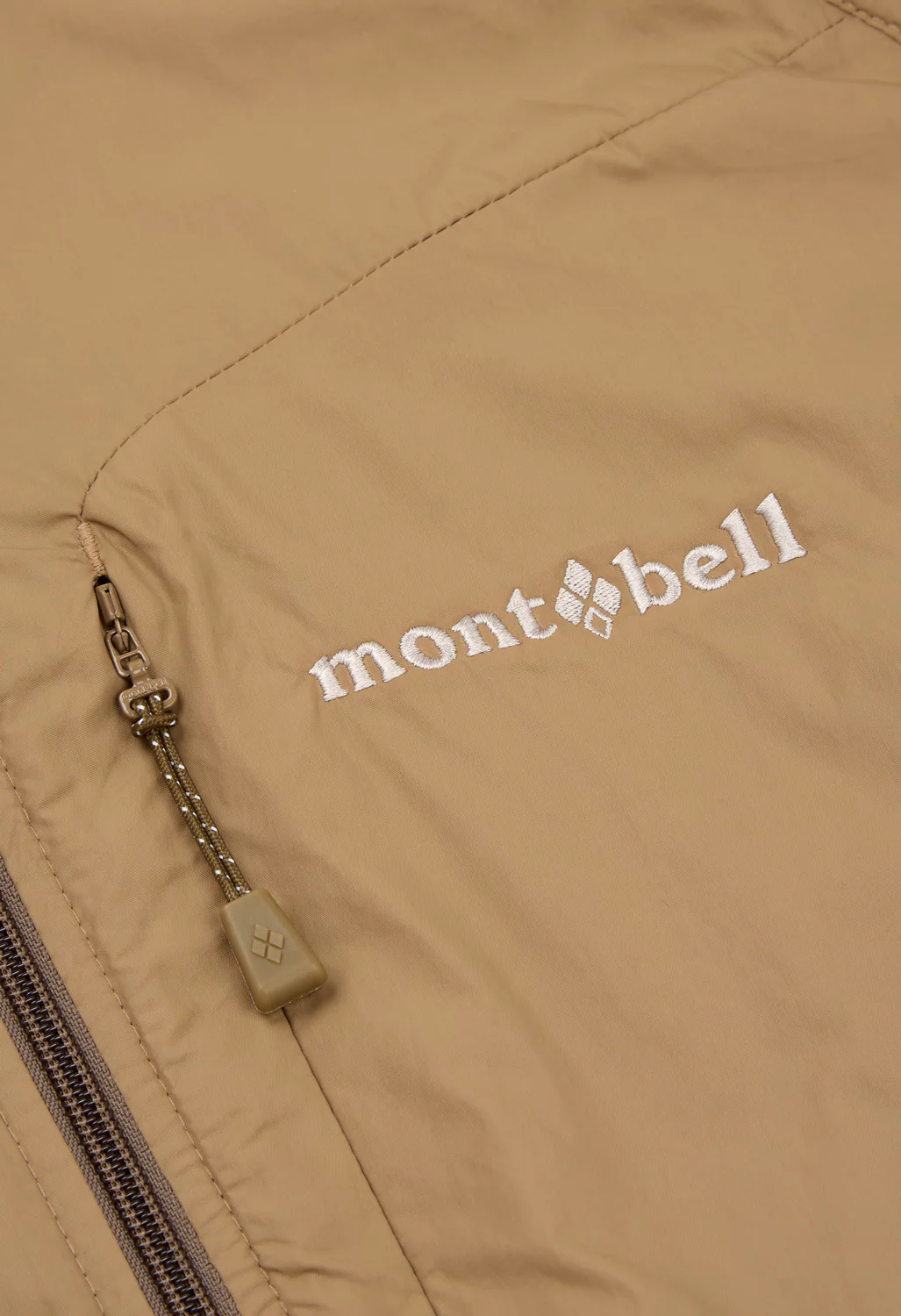 Montbell Men's Light Shell Hooded Jacket - Tan - Image 4