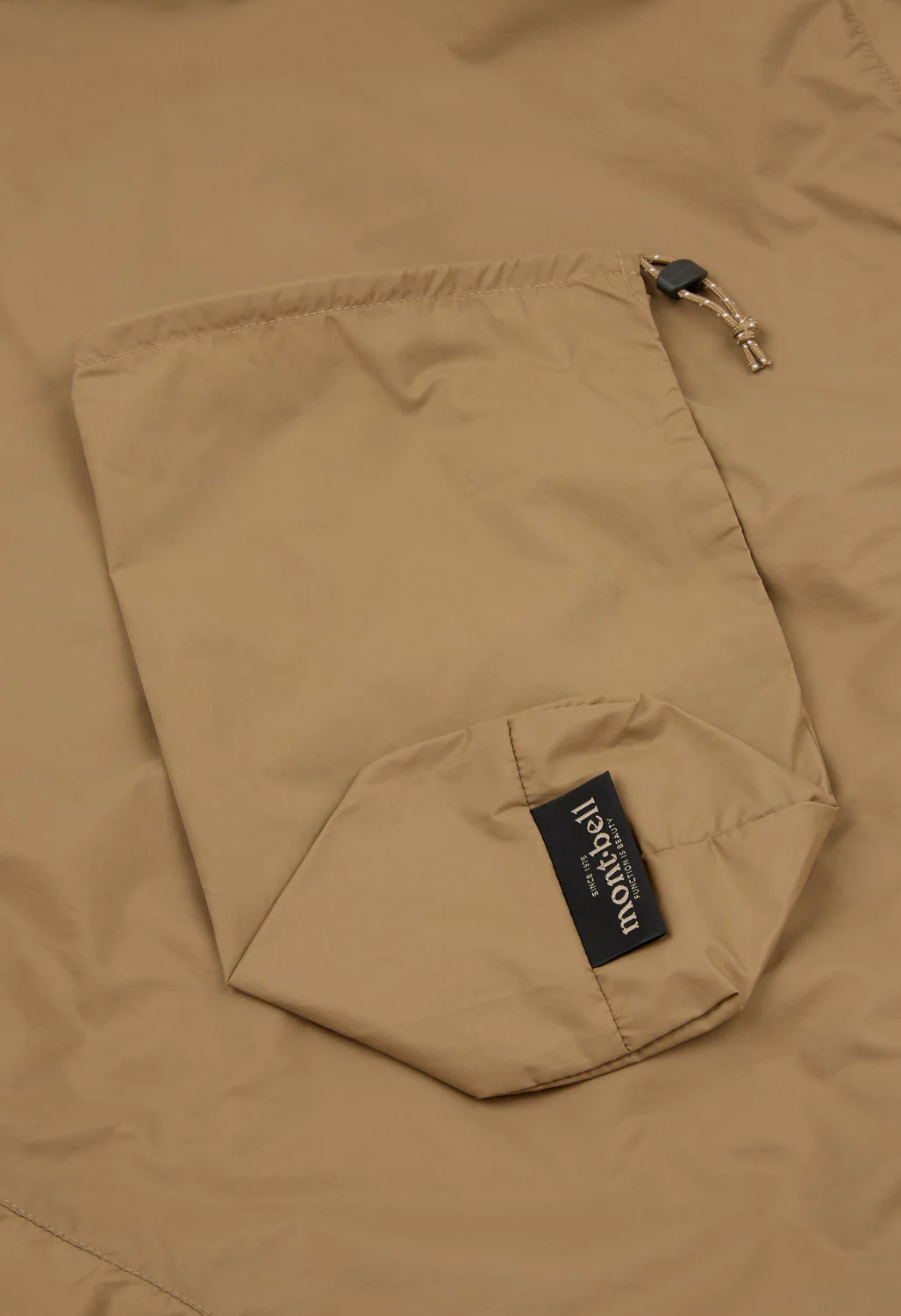 Montbell Men's Light Shell Hooded Jacket - Tan - Image 8