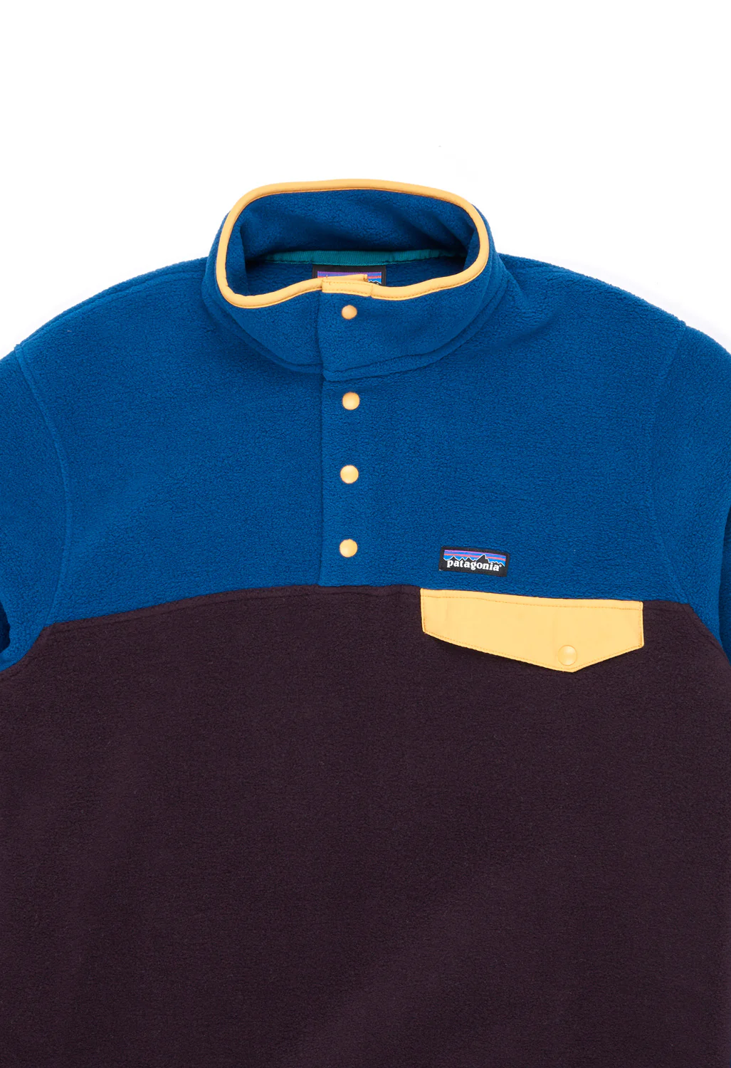 Patagonia Men's Lightweight Synchilla Snap-T Pullover - Obsidian Plum - Image 3