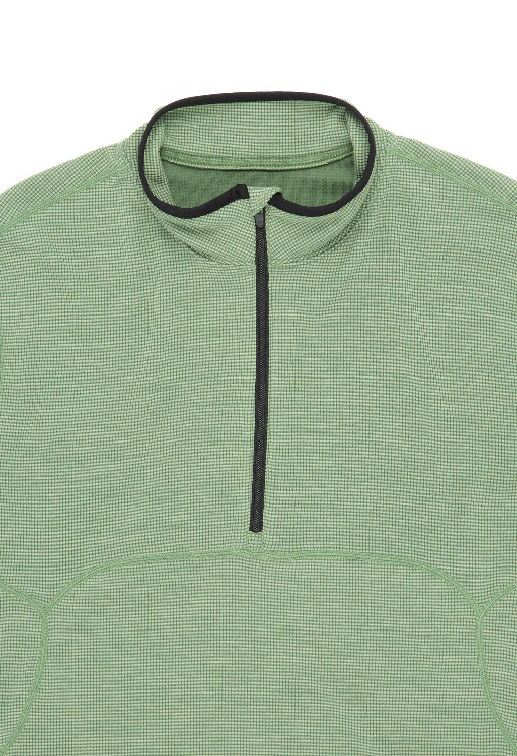 CAYL Men's Live Wool Mix Half Zip - Green - Image 3