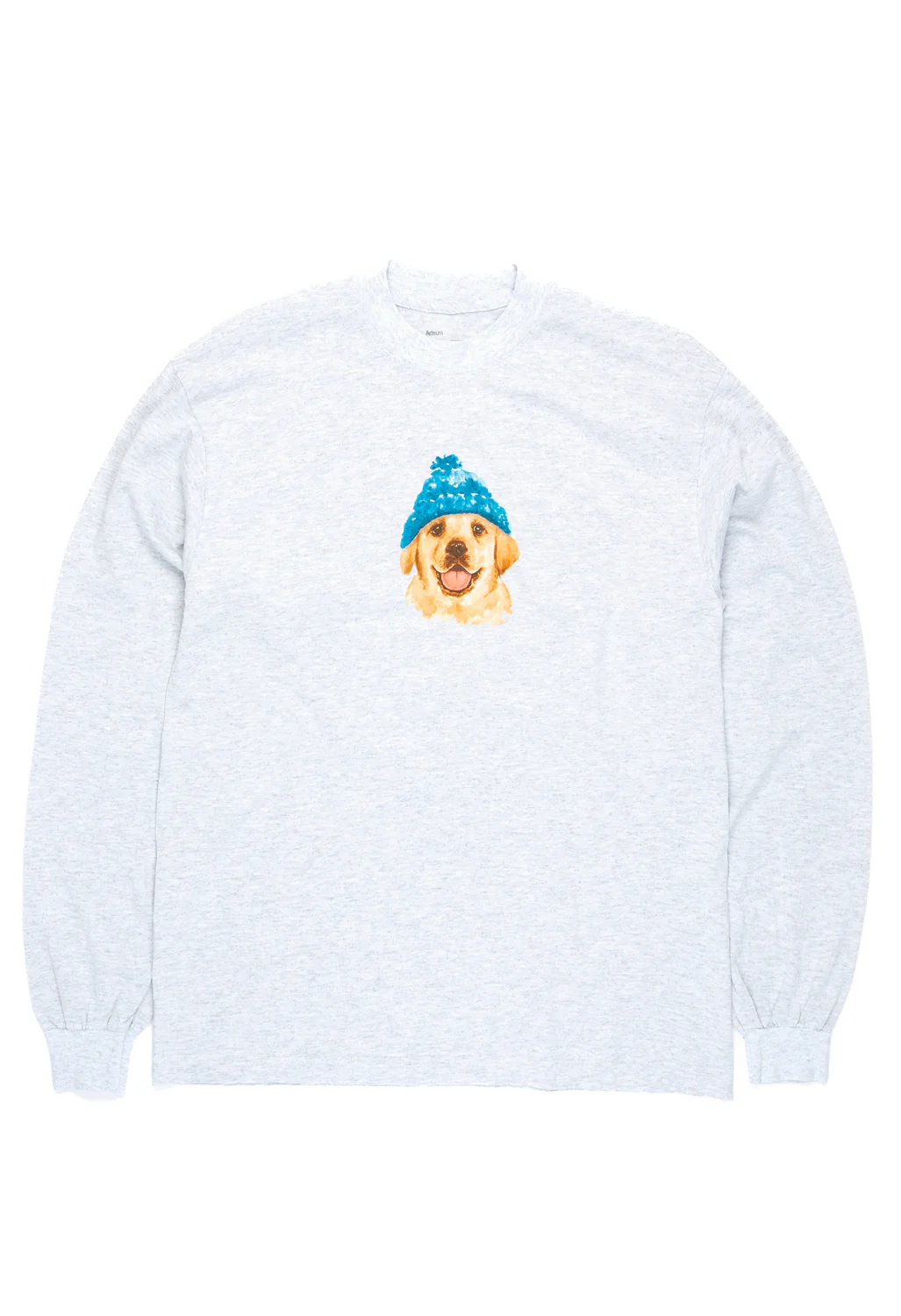Adsum Men's Long Sleeved Dog Tee - Heather Grey