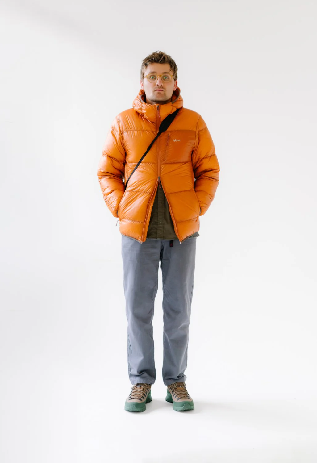 Nanga Men's Mountain Lodge Down Hoodie Jacket - Orange - Image 10