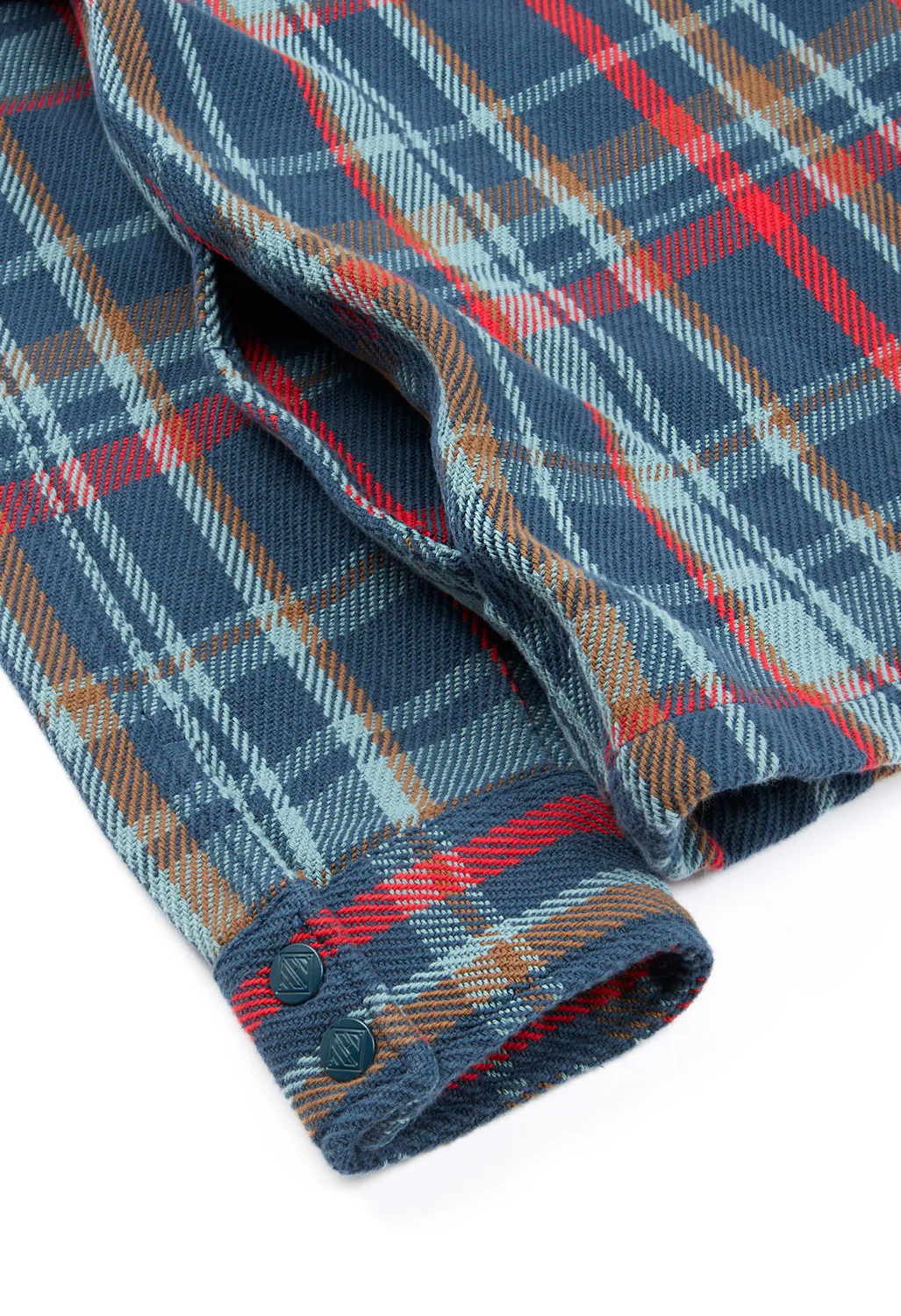 Topo Designs Men's Mountain Shirt Jacket - Pond Blue Multi Plaid - Image 5