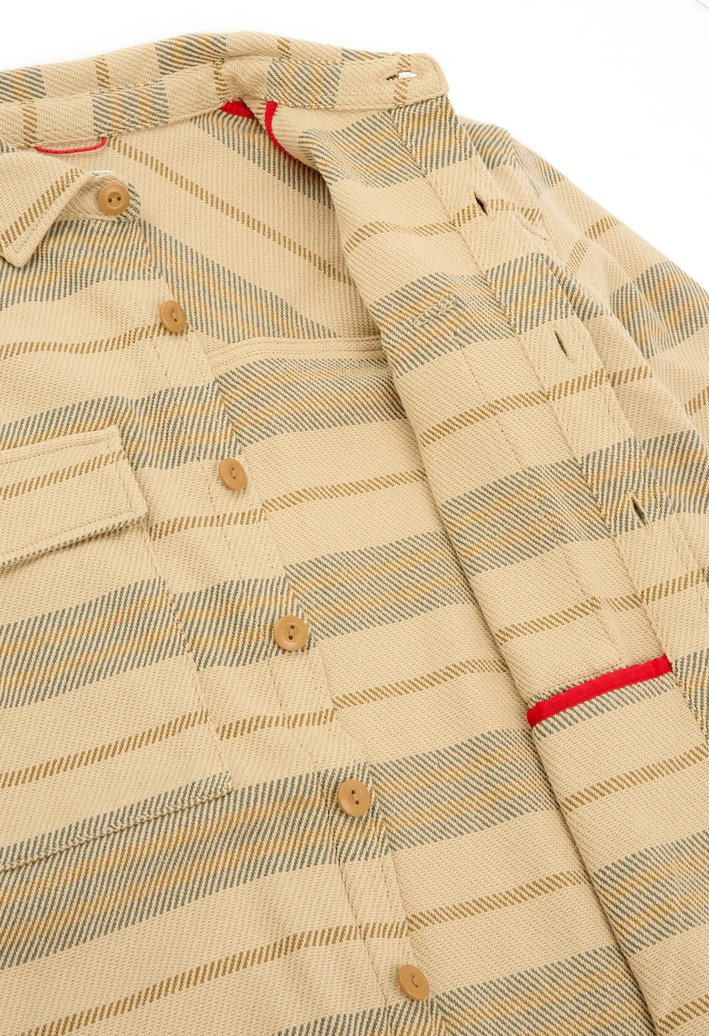 Topo Designs Men's Mountain Shirt Jacket - Sahara Stripe Multi - Image 5