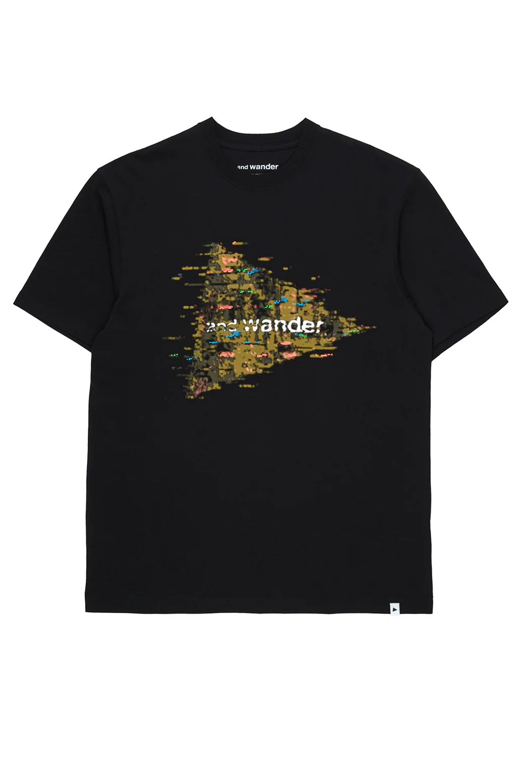 and wander Men's Noizy Logo Printed Tee - Black