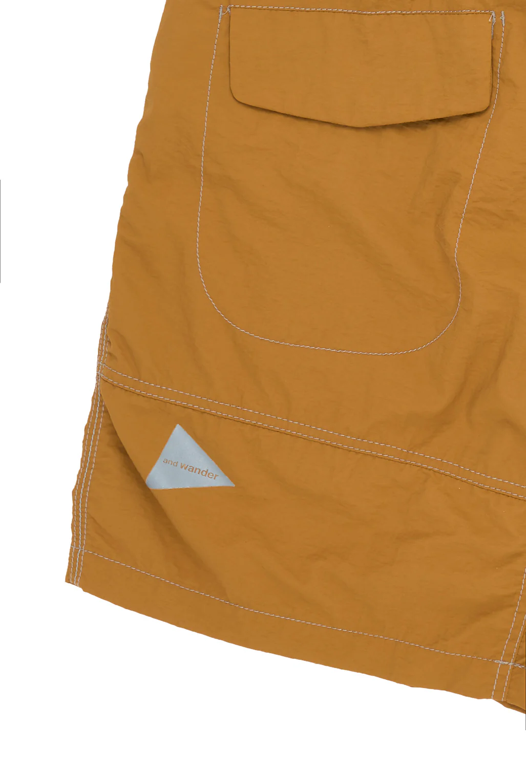 and wander Men's Ny Taffeta Hiker Short Pants - Yellow - Image 4