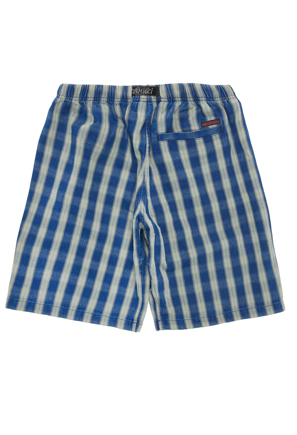 Gramicci Men's O.G. Yarn Dye Shadow Plaid Jam Shorts - Blue - Image 2