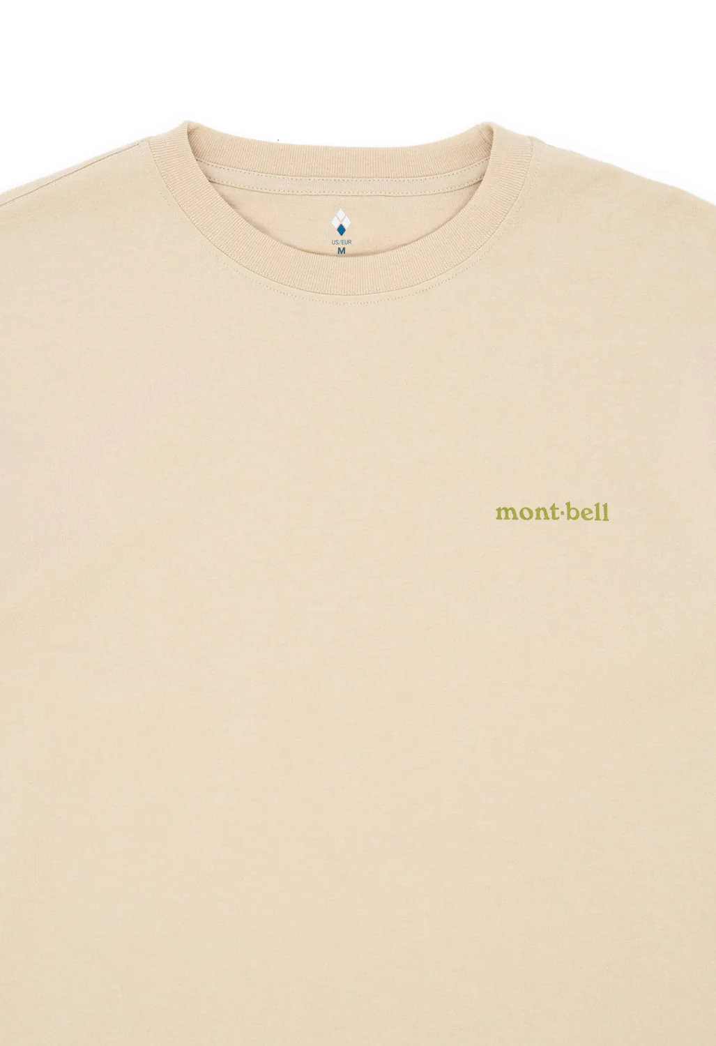 Montbell Men's Pear Skin Cotton Long Sleeve Road To The Mountains T-Shirt - Ivory - Image 3