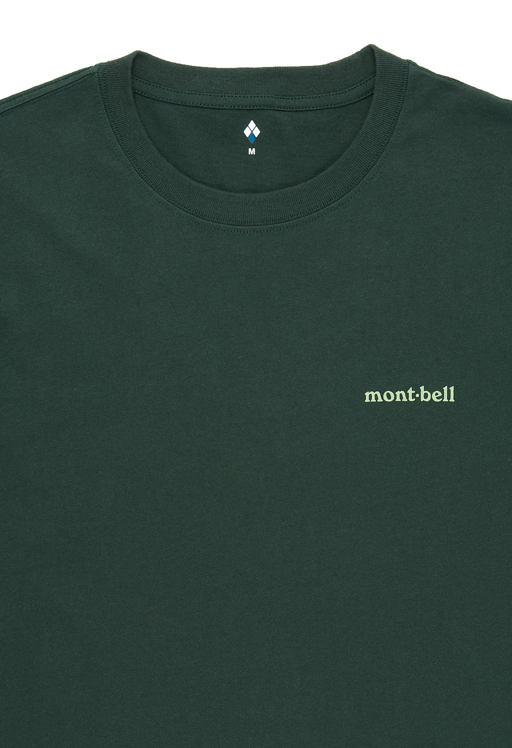 Montbell Men's Pear Skin Cotton Long Sleeve T-Shirt - Dark Green - Image 3