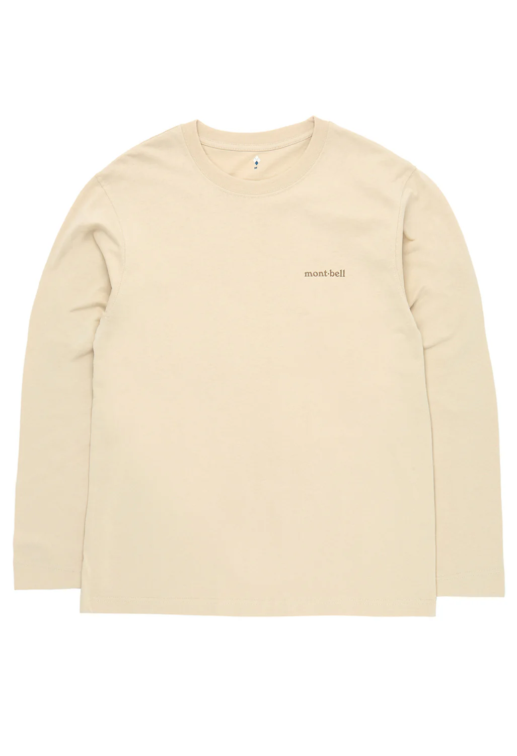 Montbell Men's Pear Skin Cotton Long Sleeve T-Shirt - Ivory