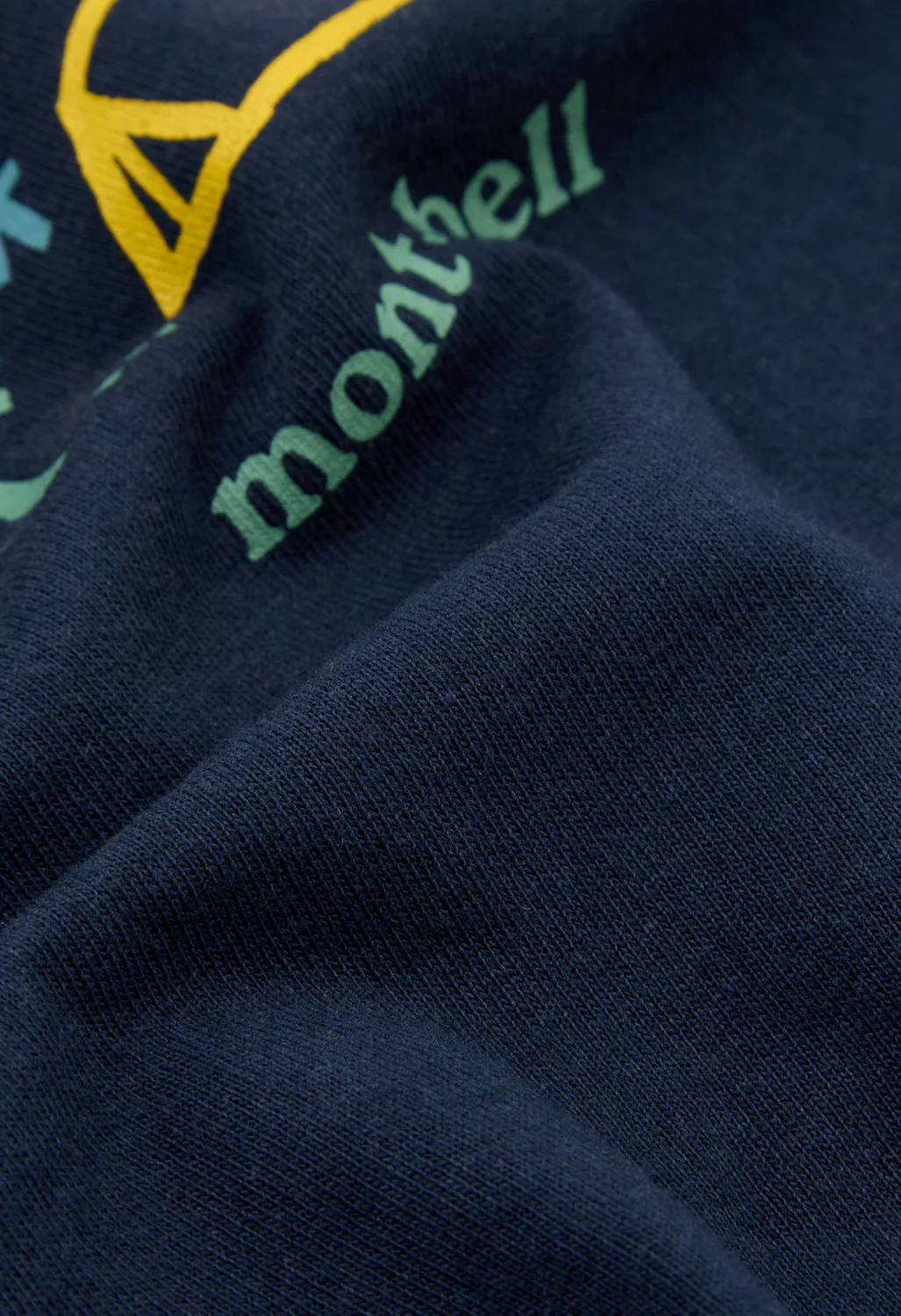 Montbell Men's Pear Skin Cotton Mountain Morning T-Shirt - Navy - Image 4