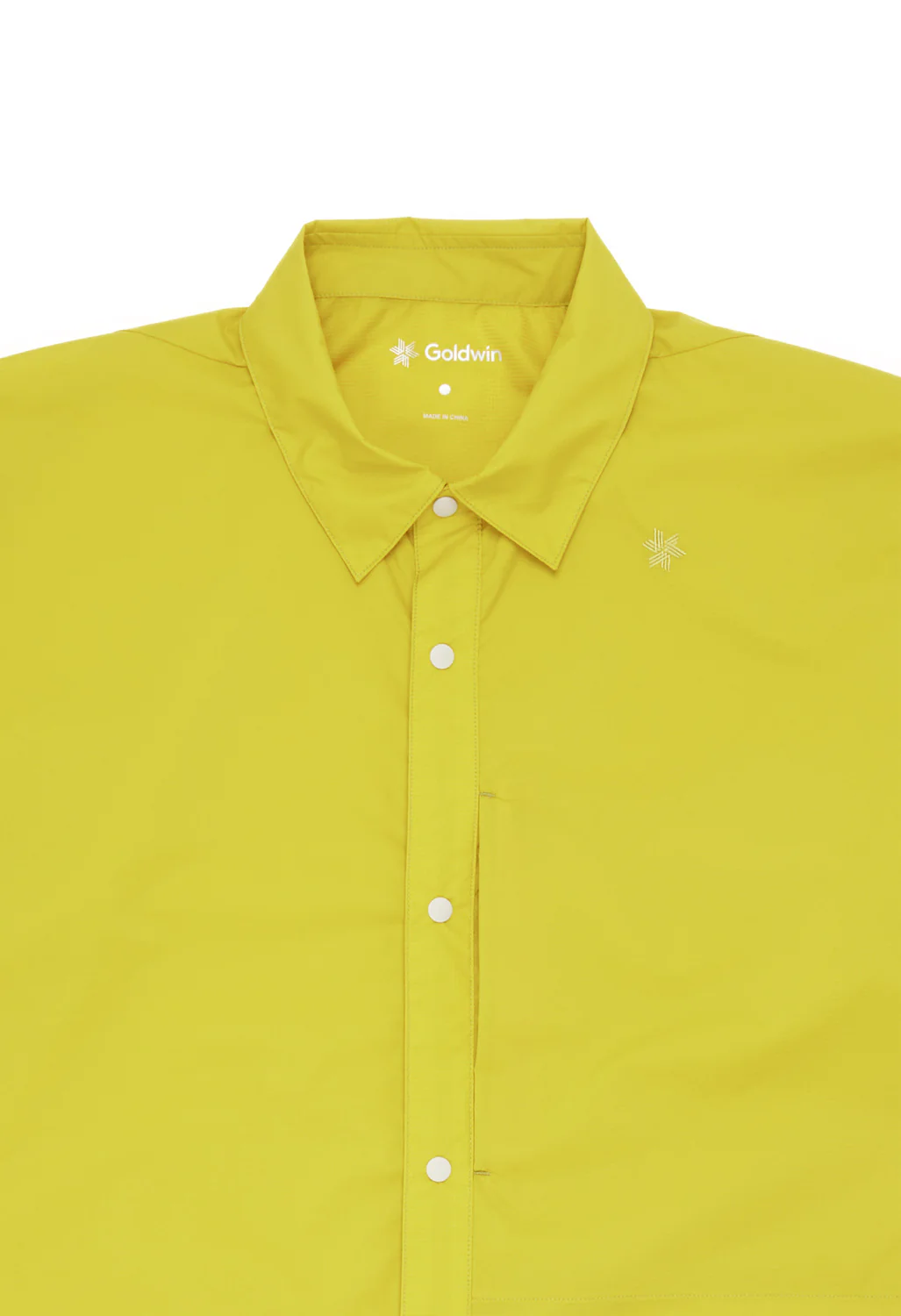 Goldwin Men's PERTEX Double Cloth Short Sleeve Hike Shirt - Acid Yellow - Image 3