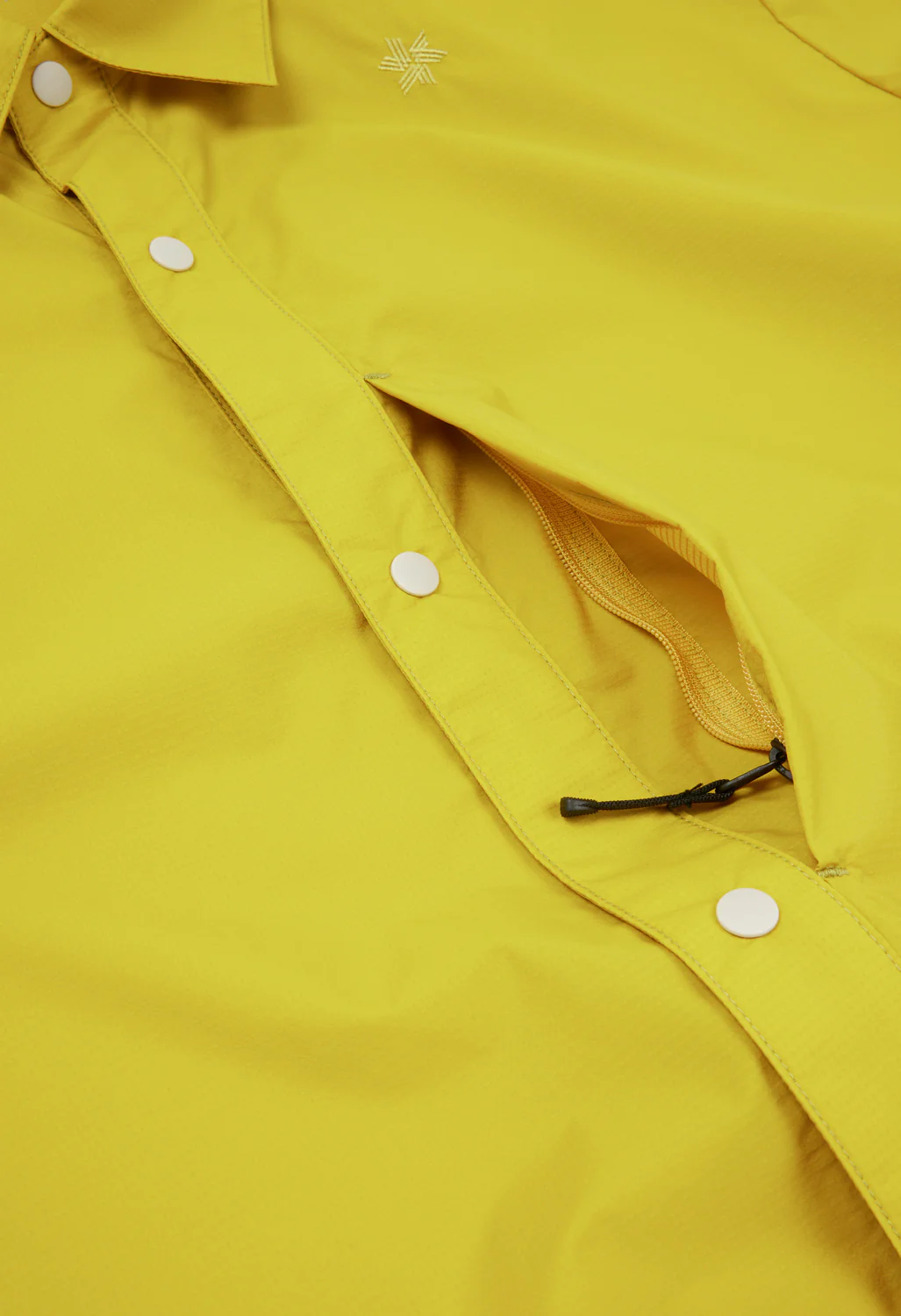 Goldwin Men's PERTEX Double Cloth Short Sleeve Hike Shirt - Acid Yellow - Image 5