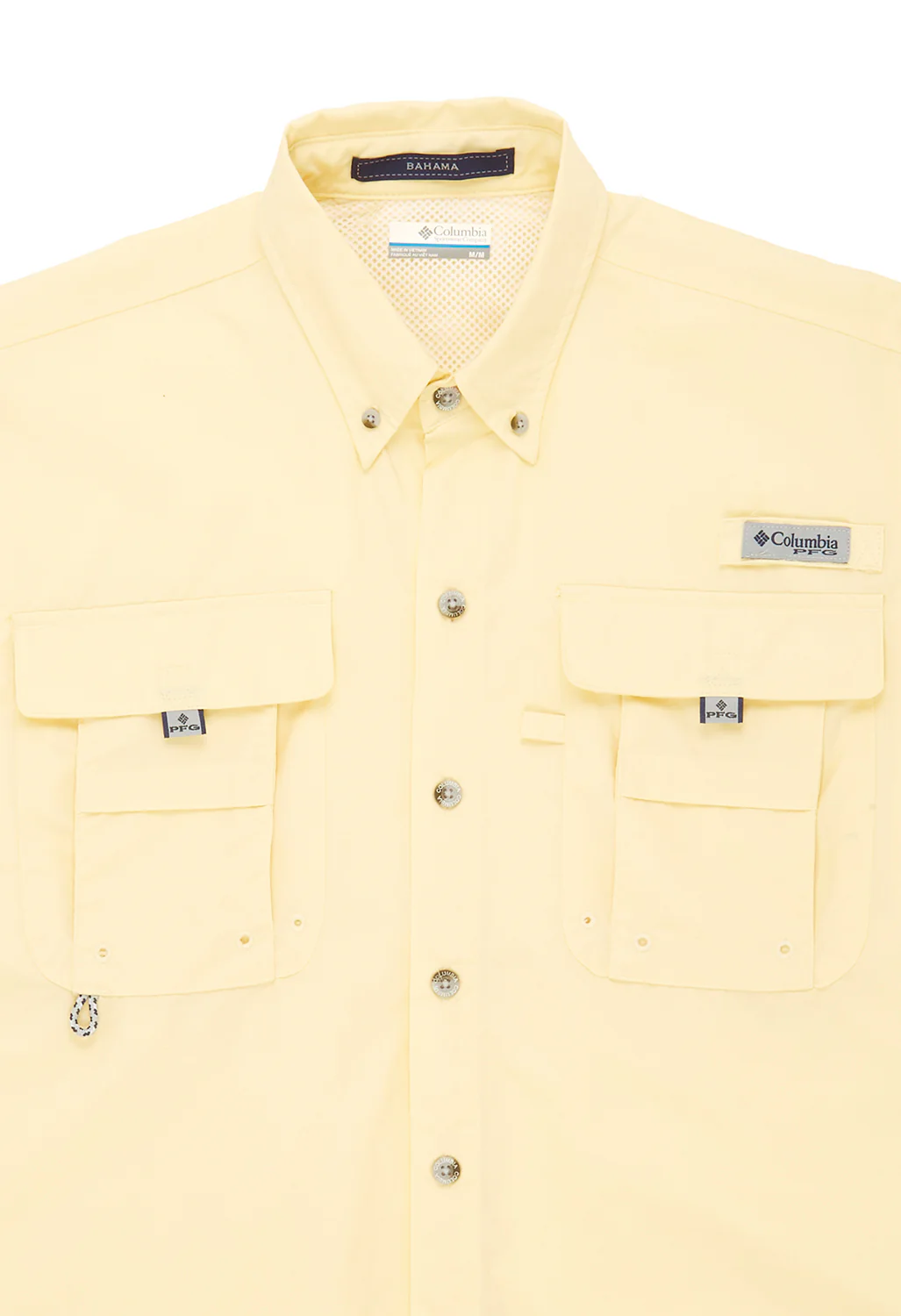 Columbia Men's PFG Bahama II Short Sleeve Shirt - Lemon Wash - Image 3