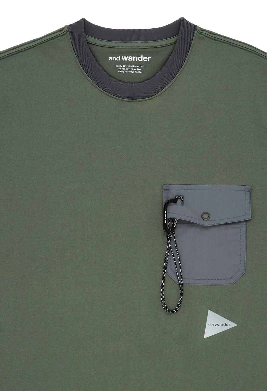 and wander Men's Pocket Tee - Sage - Image 3