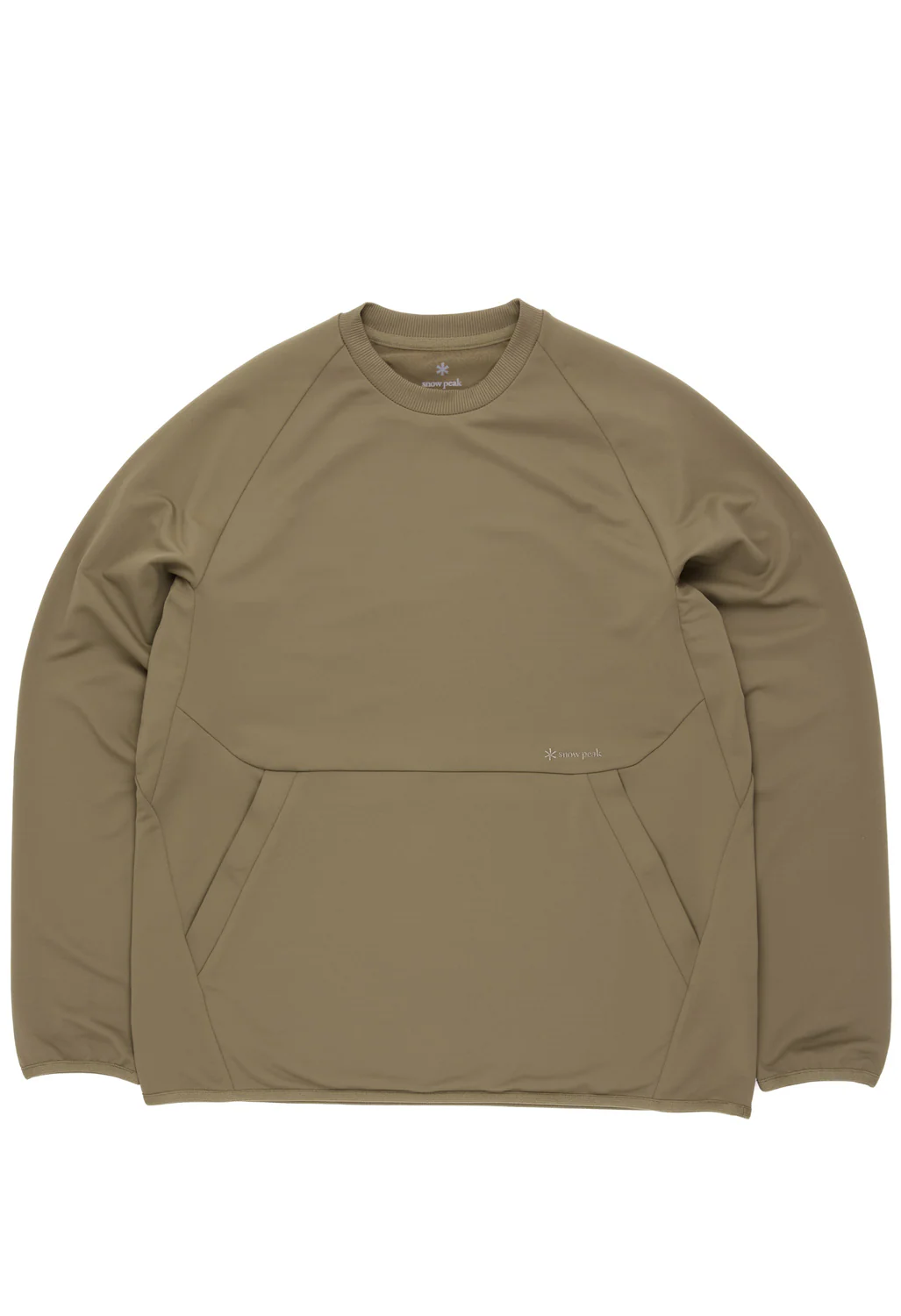 Snow Peak Men's Quick Dry Sweatshirt Pullover - Khaki