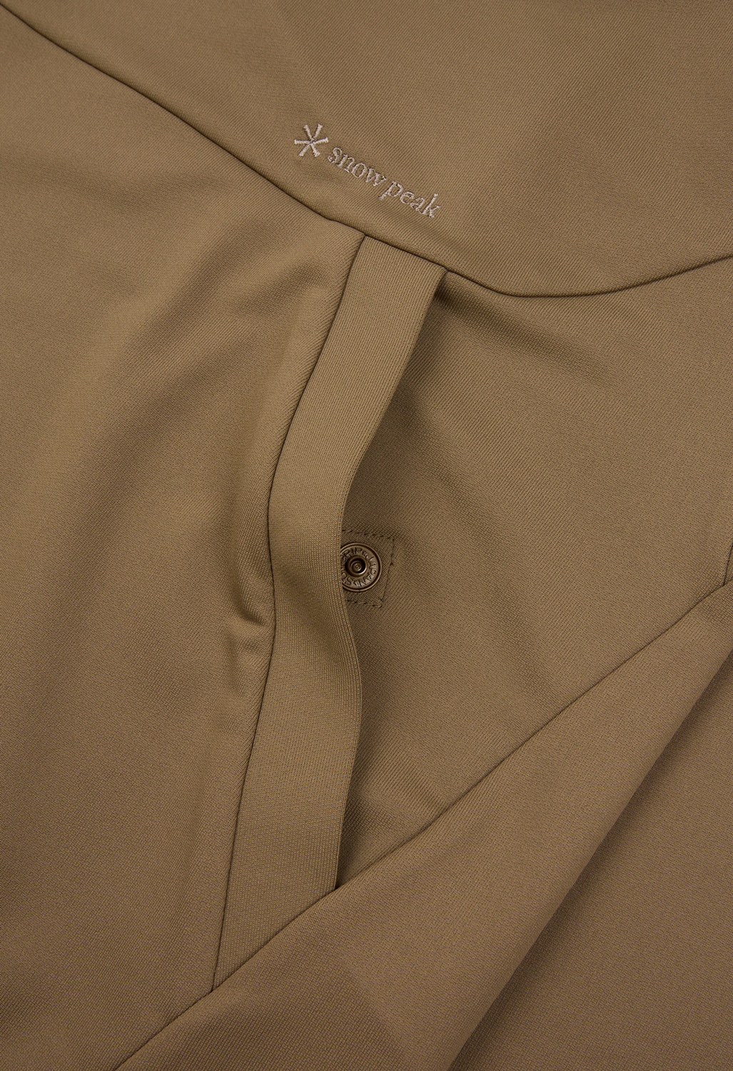 Snow Peak Men's Quick Dry Sweatshirt Pullover - Khaki - Image 4