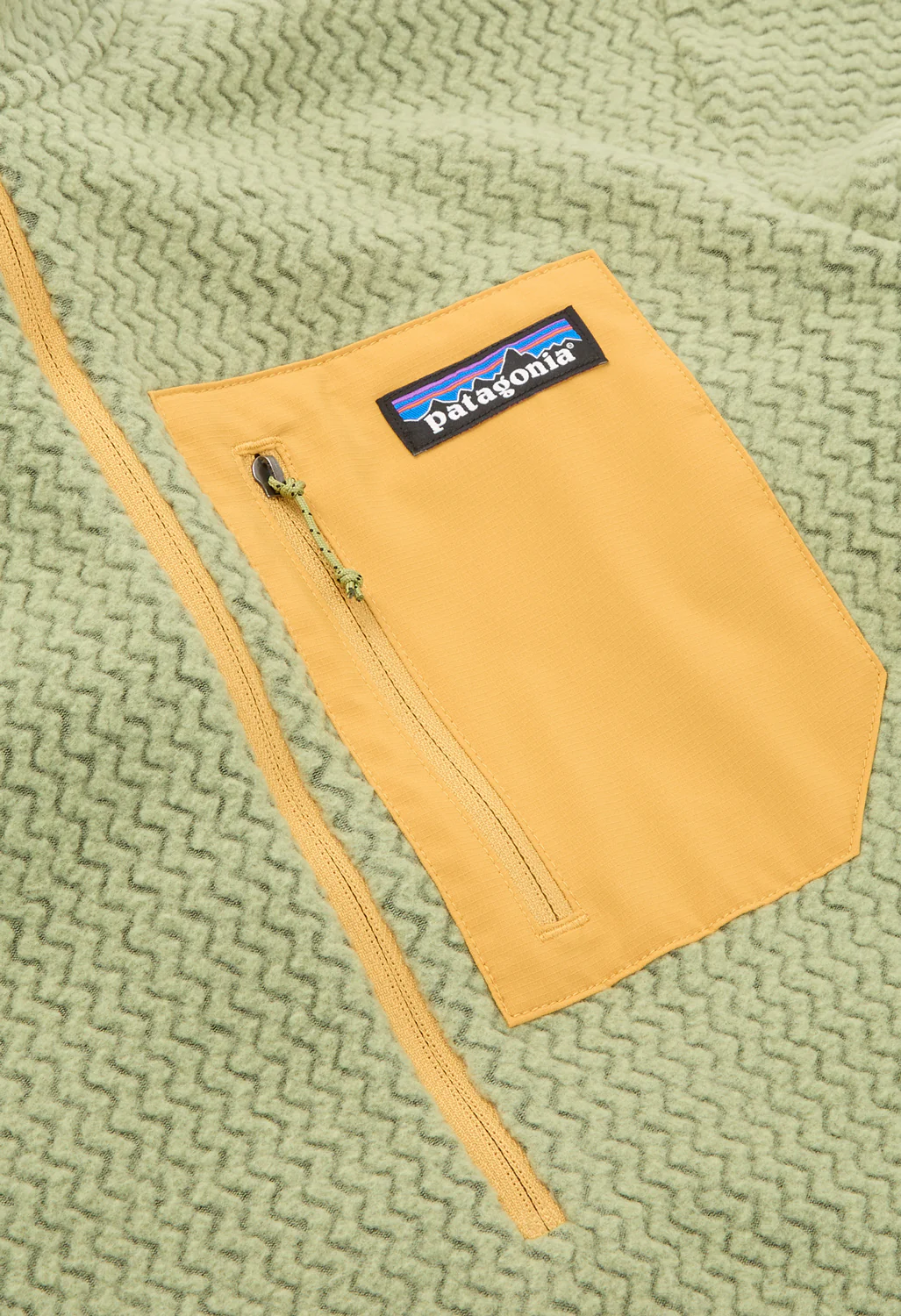 Patagonia Men's R1 Air Zip Neck - Buckhorn Green - Image 3
