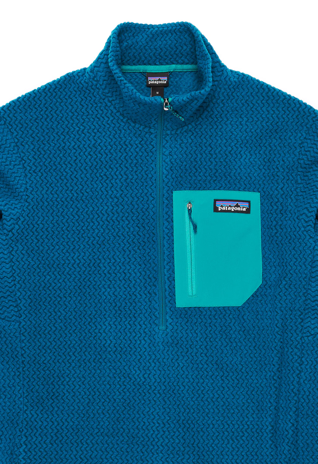 Patagonia Men's R1 Air Zip Neck - Lagoon Blue - Image 3
