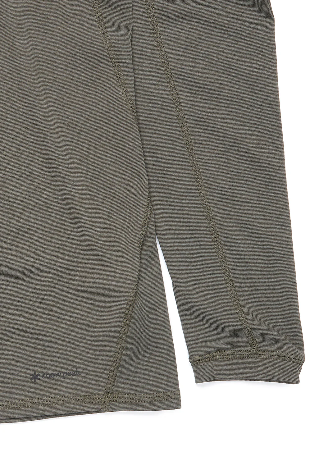 Snow Peak Men's Recycled Pe/Wo Long Sleeved T-Shirt - Olive - Image 4