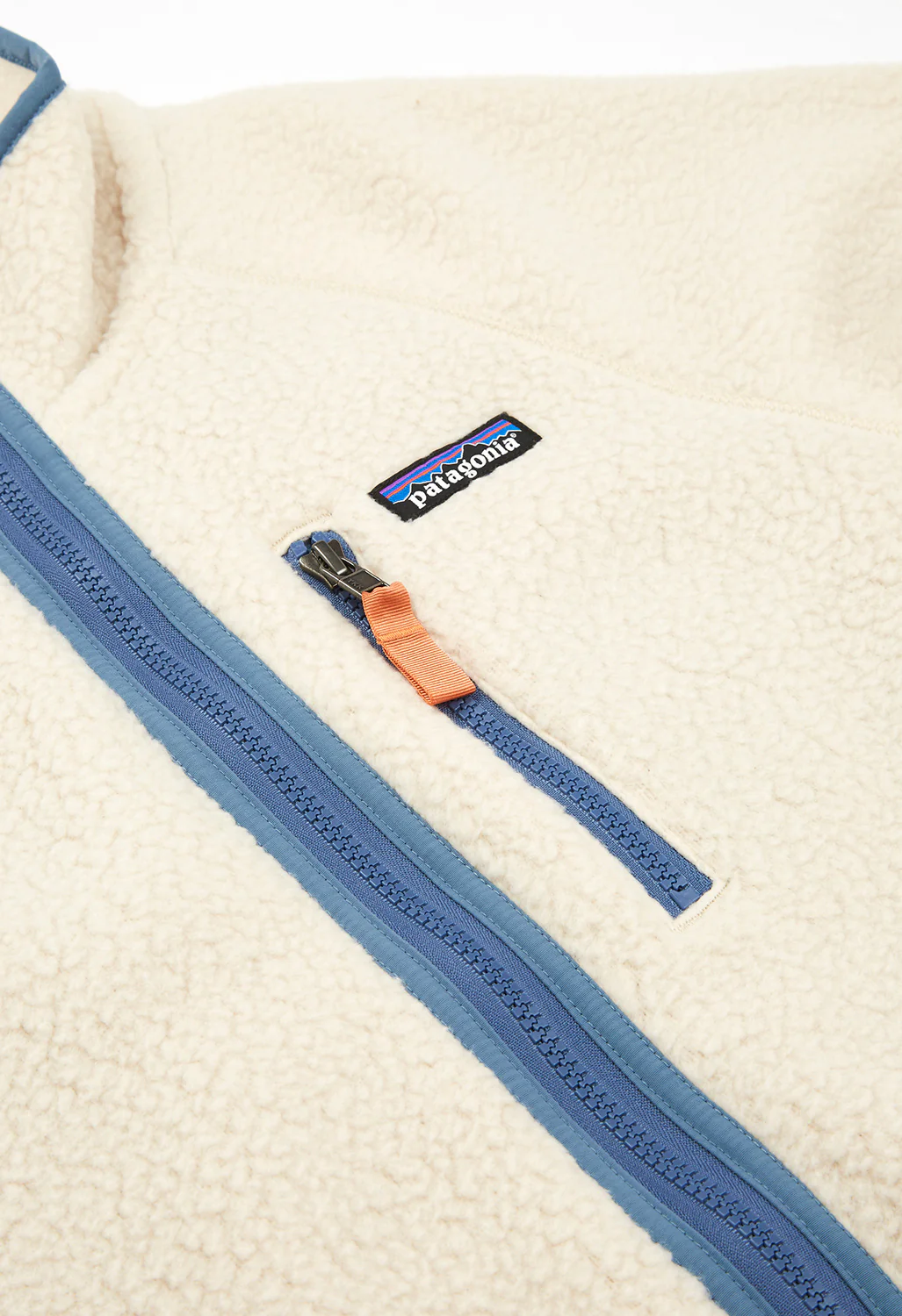 Patagonia Men's Retro Pile Jacket - Dark Natural / Utility Blue - Image 4