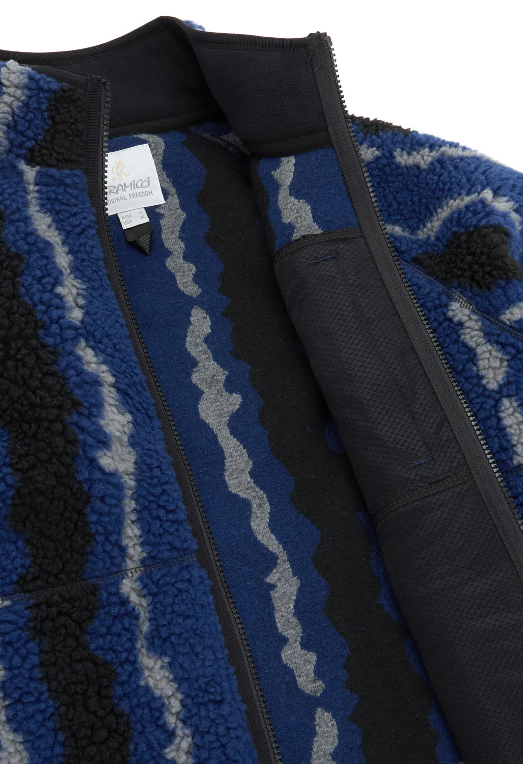 Gramicci Men's Ripple Sherpa Jacket - Navy Ripple - Image 5