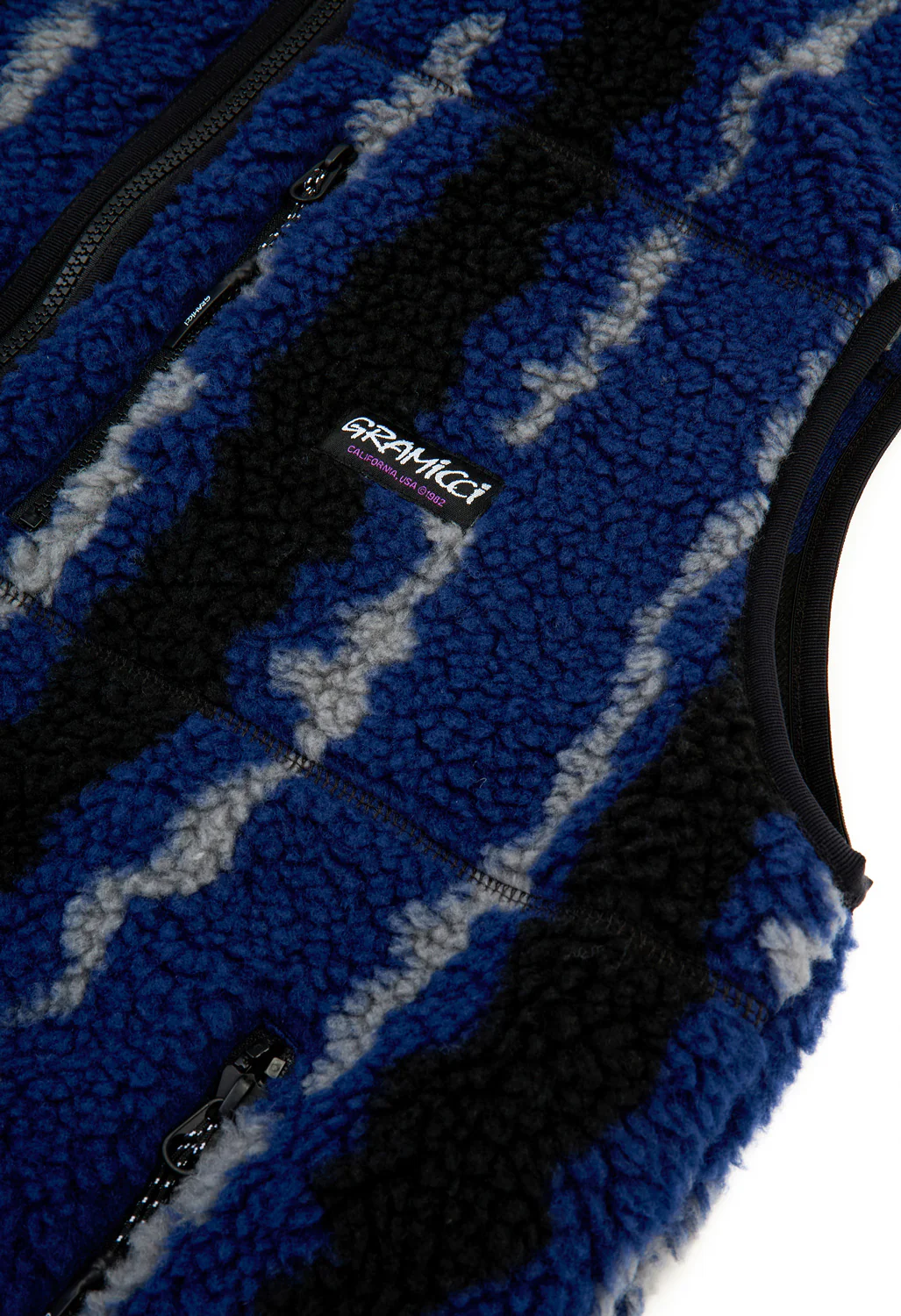 Gramicci Men's Ripple Sherpa Vest - Navy Ripple - Image 4