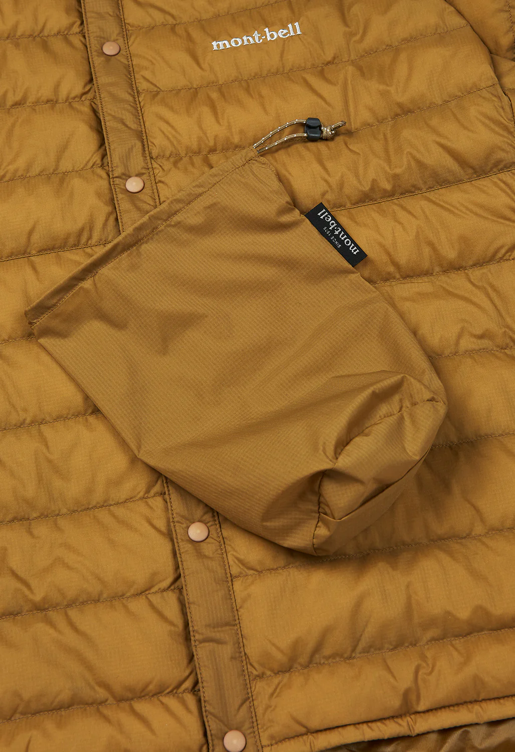 Montbell Men's Superior Down Round Neck Jacket - Tan - Image 6