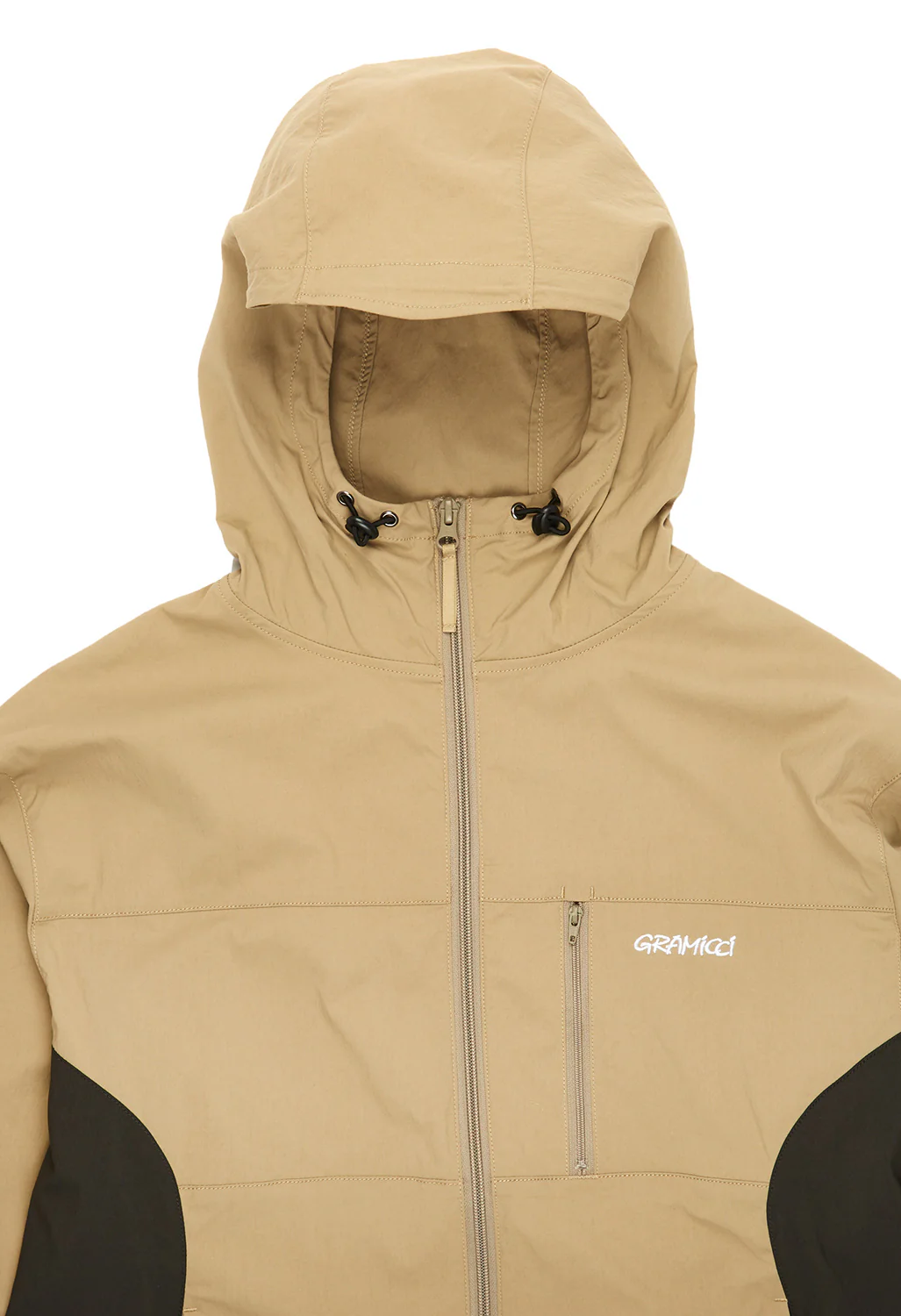 Gramicci Men's Softshell Nylon Hooded Jacket - Taupe - Image 3