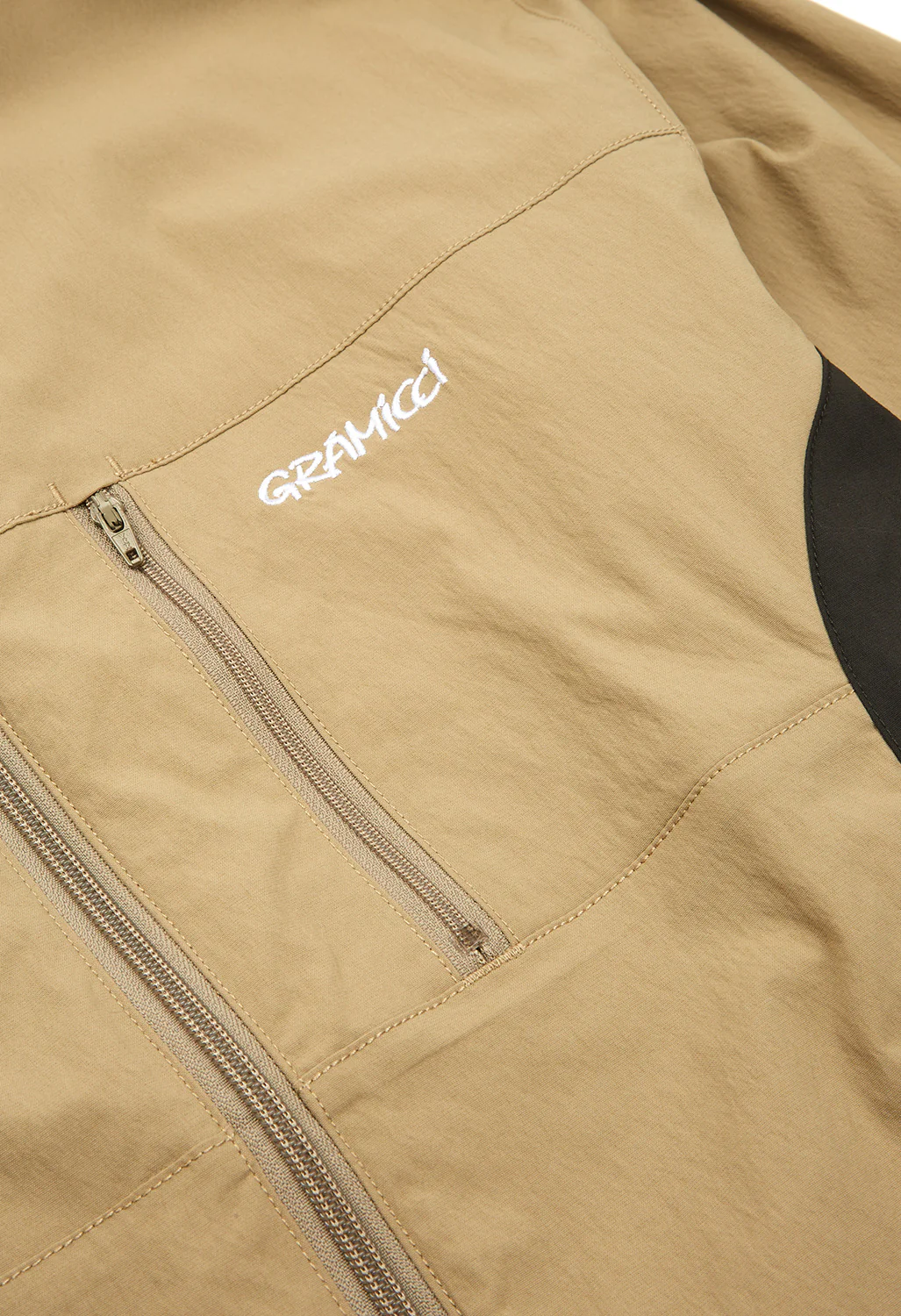 Gramicci Men's Softshell Nylon Hooded Jacket - Taupe - Image 4