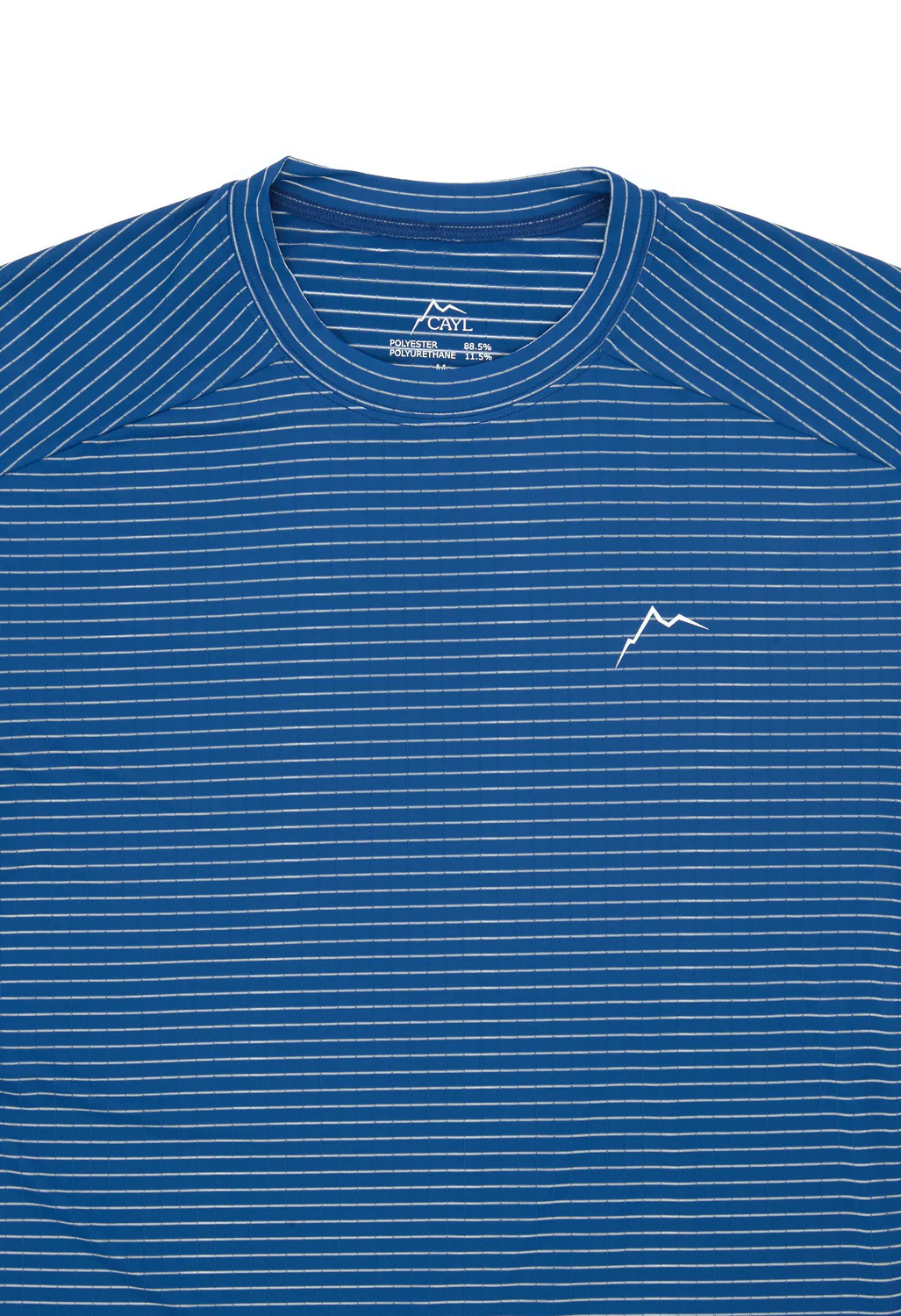 CAYL Men's Stripe Logo Tee - Blue - Image 3